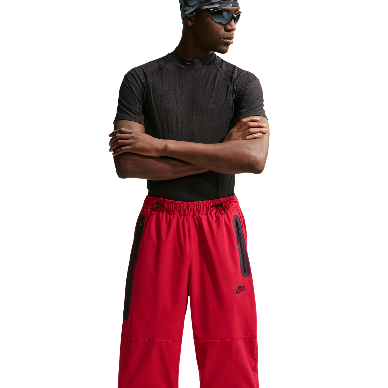Nike Drifit Tech Woven Pant - Men's - Tough Red/Tough Red/Black
