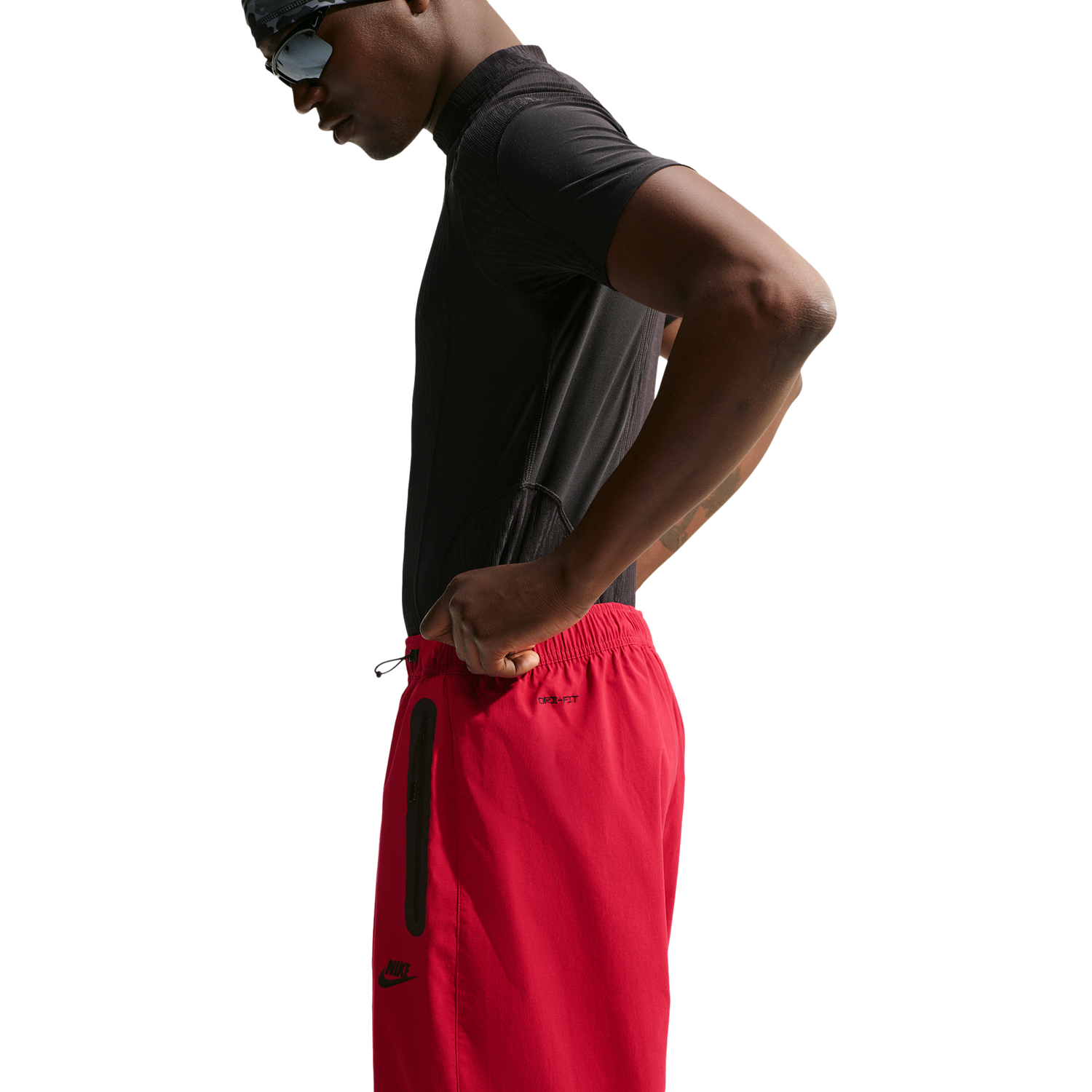 Nike Drifit Tech Woven Pant - Men's - Tough Red/Tough Red/Black