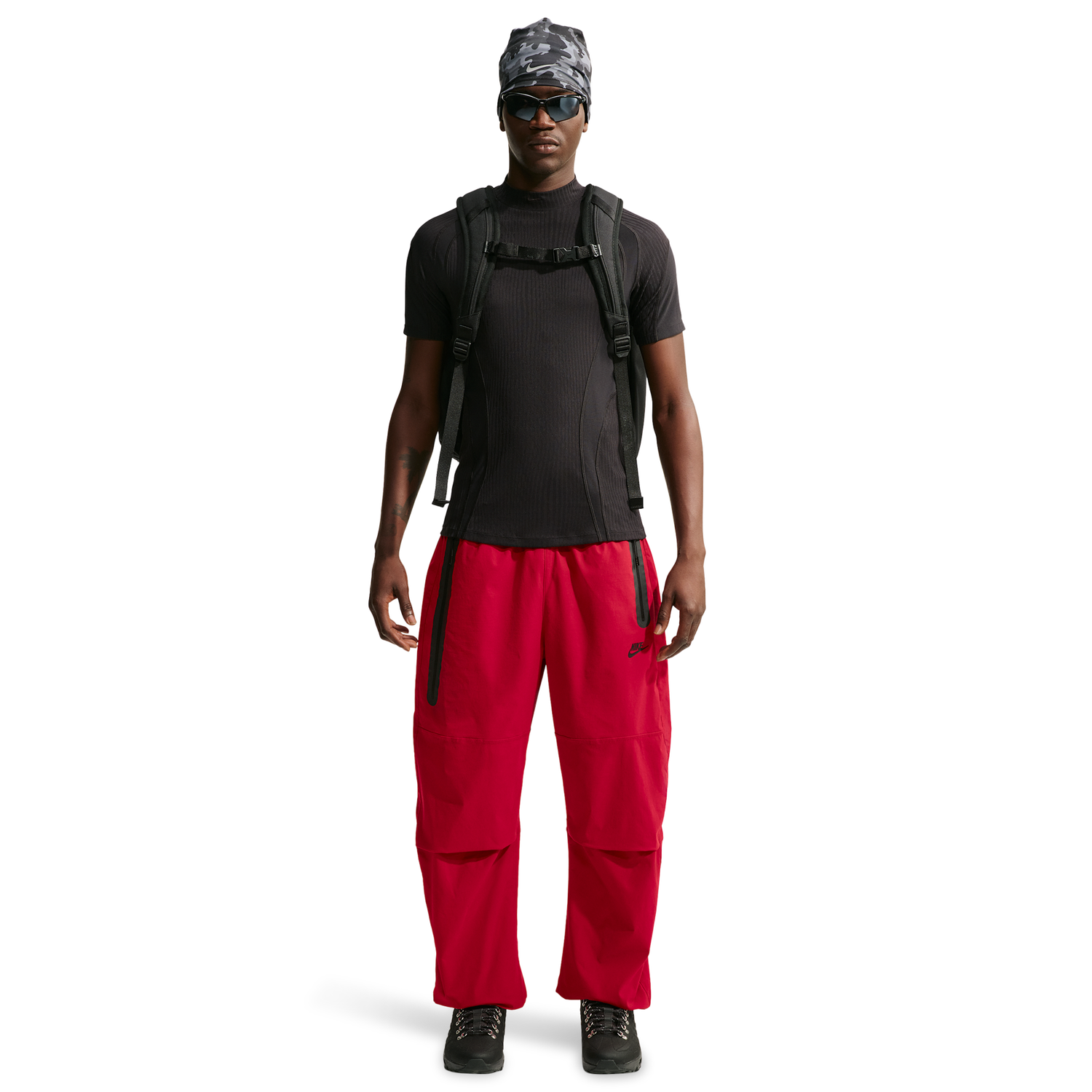 Nike Drifit Tech Woven Pant - Men's - Tough Red/Tough Red/Black