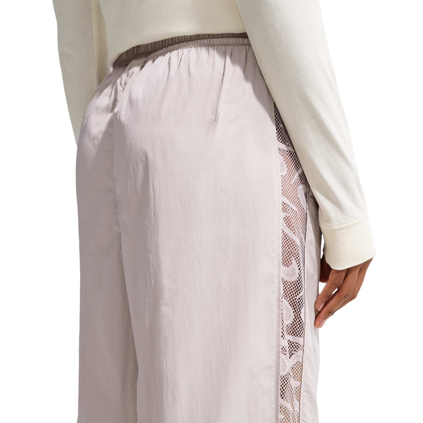 Nike Lace Inset Track Pant - Women's - Cream Ii/Cream Ii/White