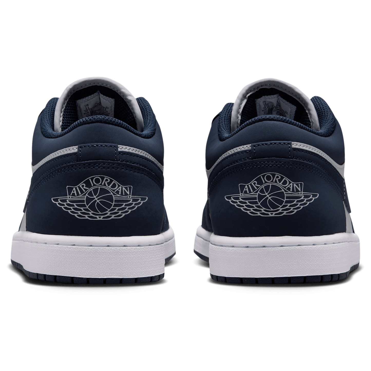 Jordan AJ 1 Low - Men's - Obsidian/Obsidian/Grey Fog