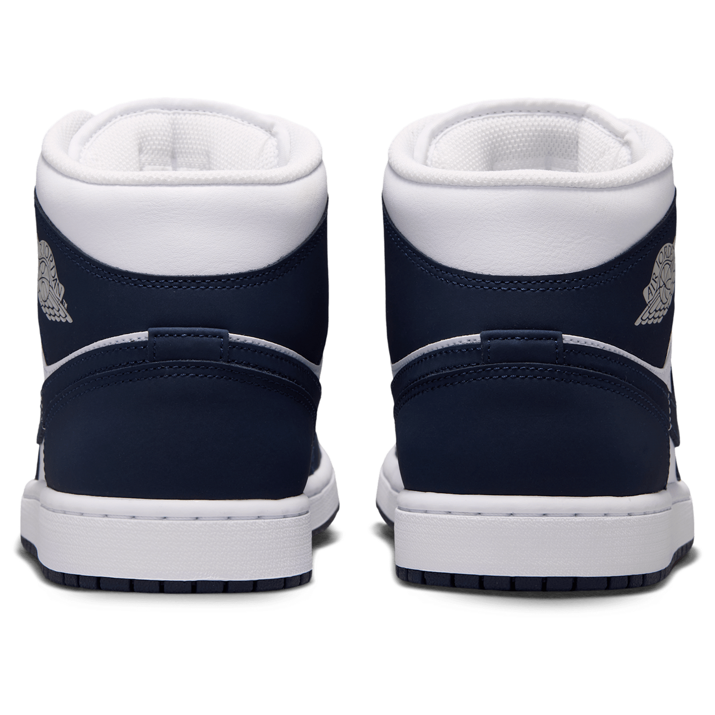 Jordan AJ 1 Mid - Men's - Obsidian/Obsidian/White