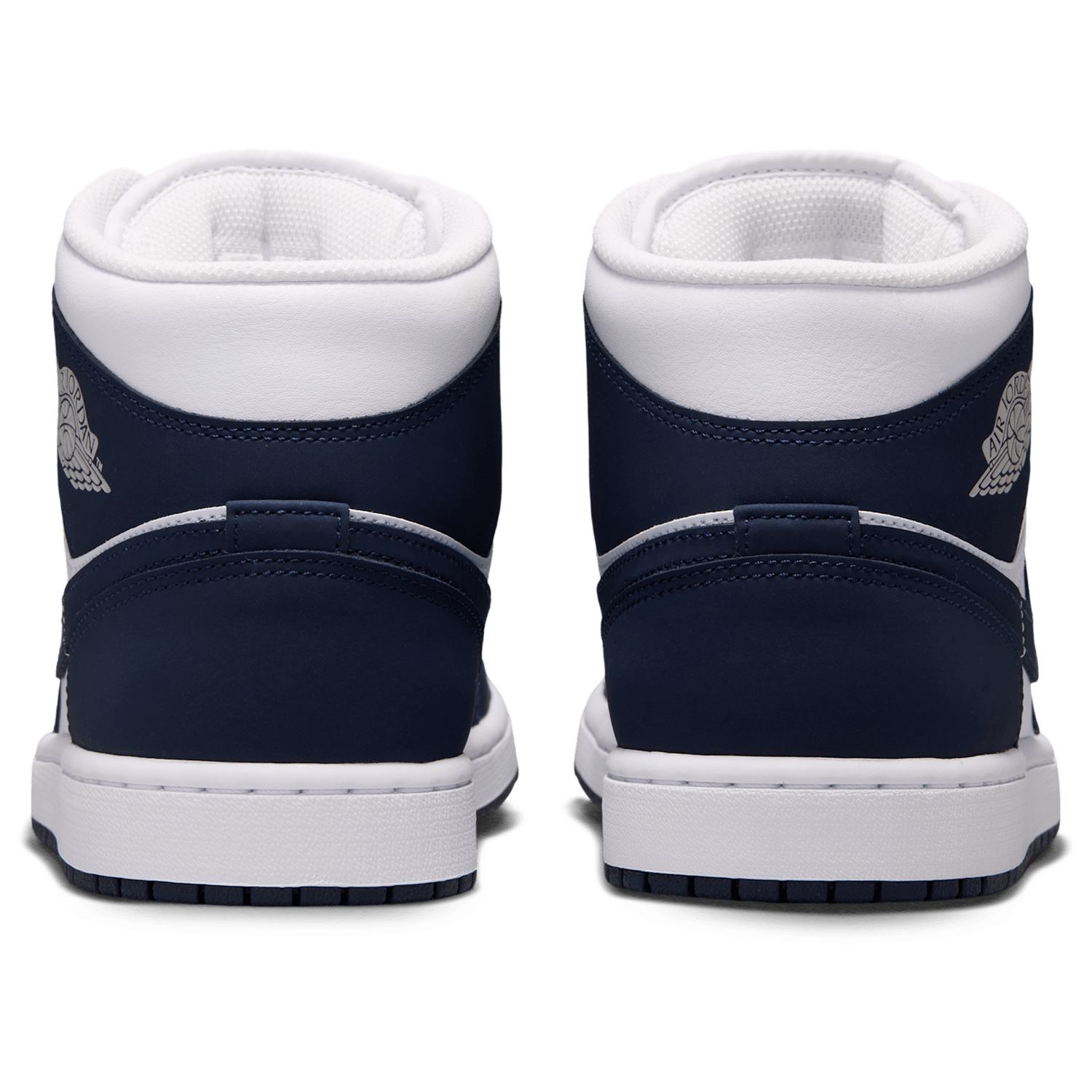 Jordan AJ 1 Mid - Men's - Obsidian/Obsidian/White