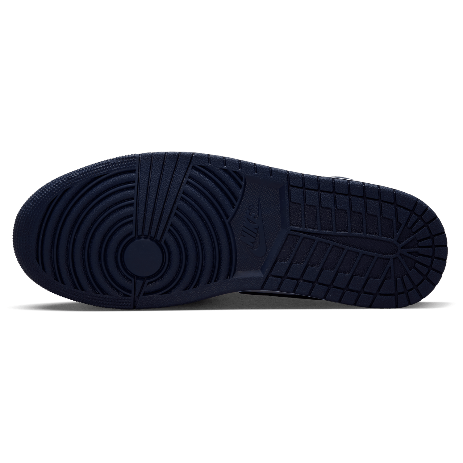 Jordan AJ 1 Mid - Men's - Obsidian/Obsidian/White