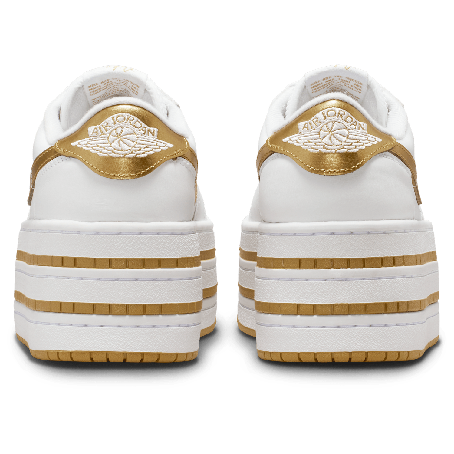 Jordan Aj1 Triple Stack SE - Women's - White/Metallic Gold/White
