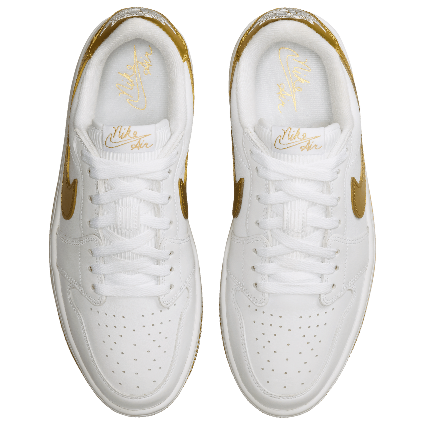 Jordan Aj1 Triple Stack SE - Women's - White/Metallic Gold/White