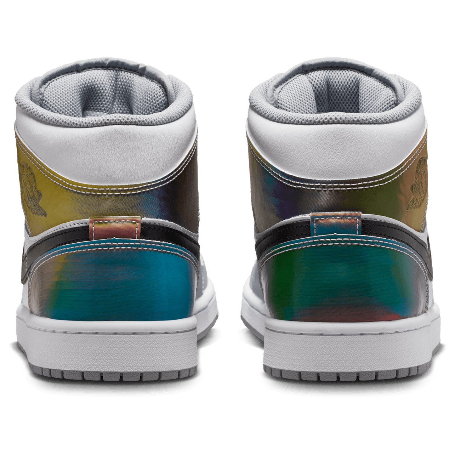 Jordan AJ 1 Mid SE FC - Men's - White/Wolf Grey/Multi