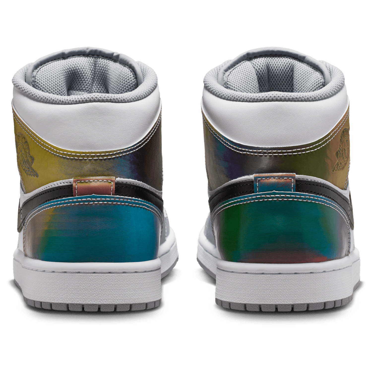 Jordan AJ 1 Mid SE FC - Men's - White/Wolf Grey/Multi