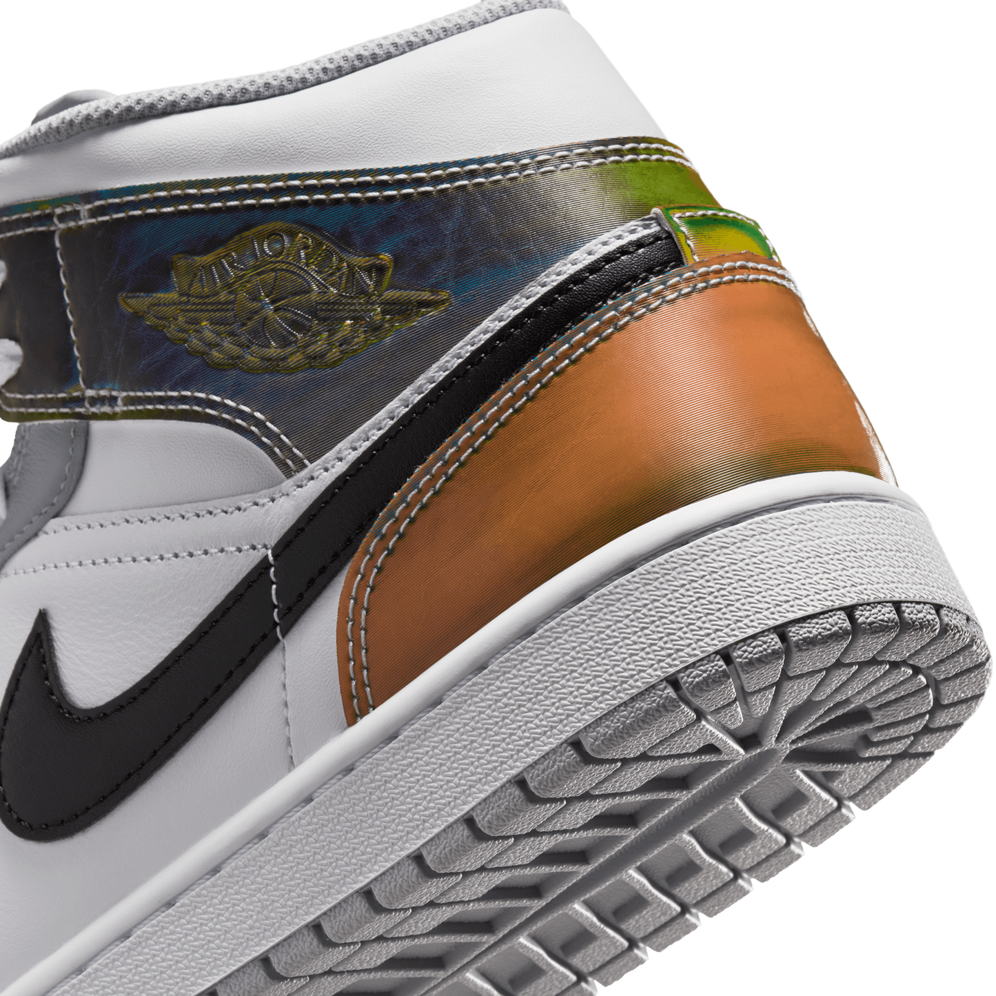 Jordan AJ 1 Mid SE FC - Men's - White/Wolf Grey/Multi