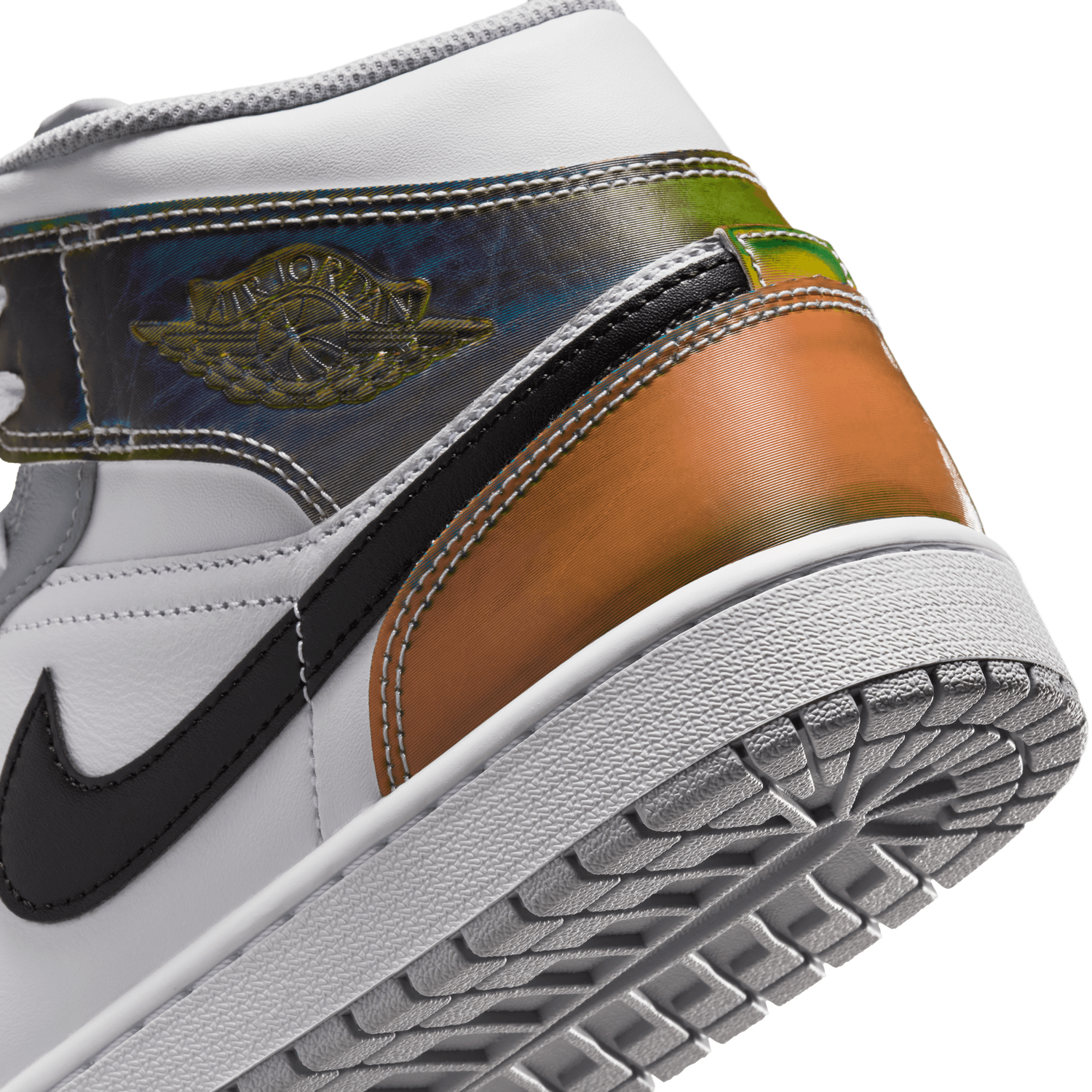 Jordan AJ 1 Mid SE FC - Men's - White/Wolf Grey/Multi