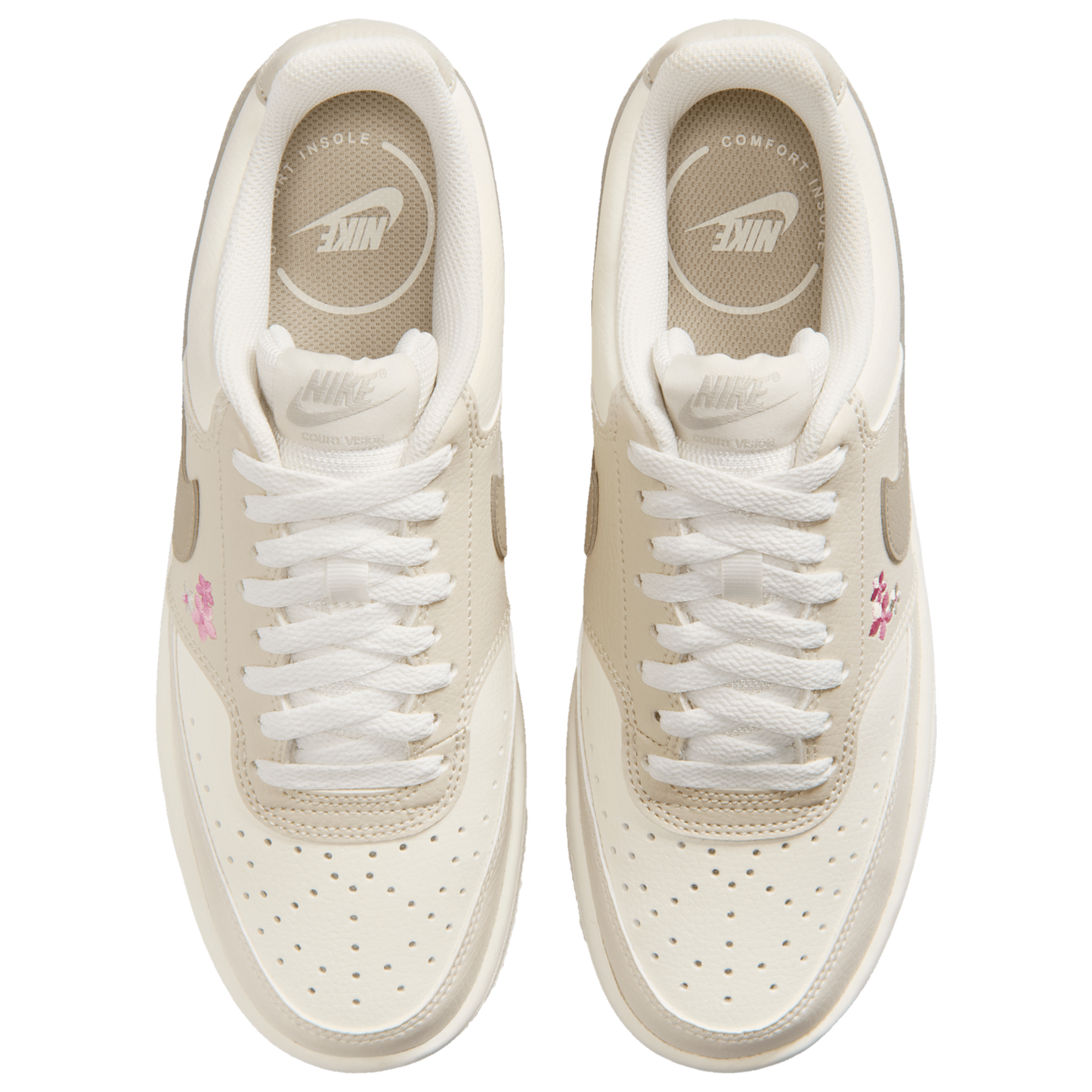 Nike Court Vision Lo SE - Women's - Cream Ii/Sail/Lt Orewood Brn
