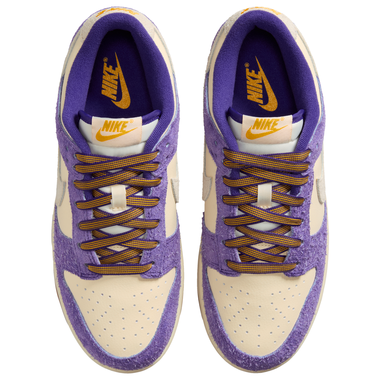 Nike Dunk Low - Women's - Court Purple/Coconut Milk/Univ Gold