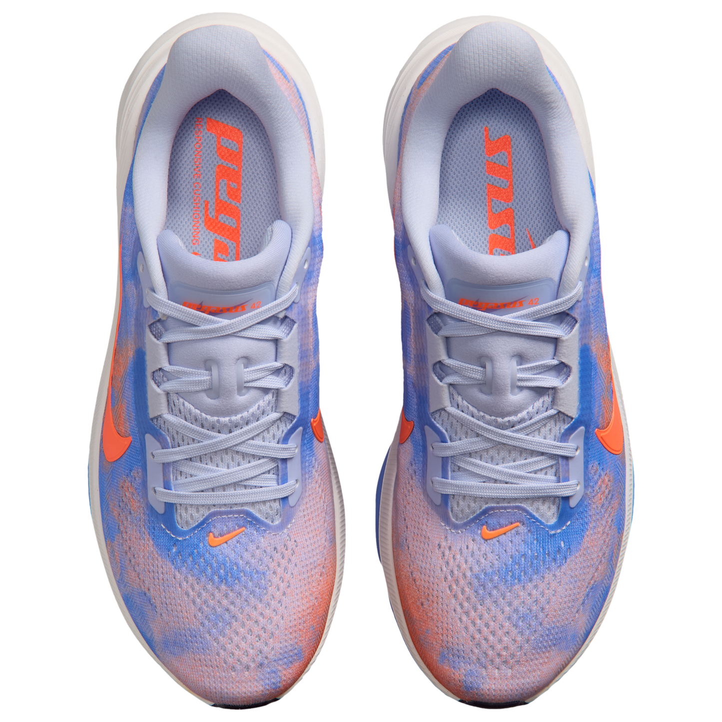 Nike Air Zoom Pegasus 42 - Women's - Hyper Crimson/Bleached Lilac/Royal Pulse