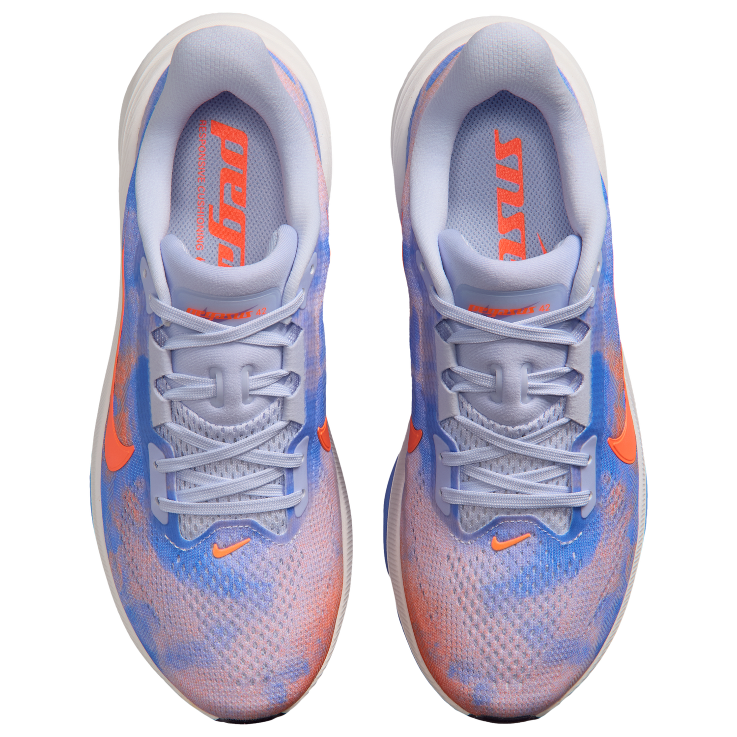 Nike Air Zoom Pegasus 42 - Women's - Hyper Crimson/Bleached Lilac/Royal Pulse