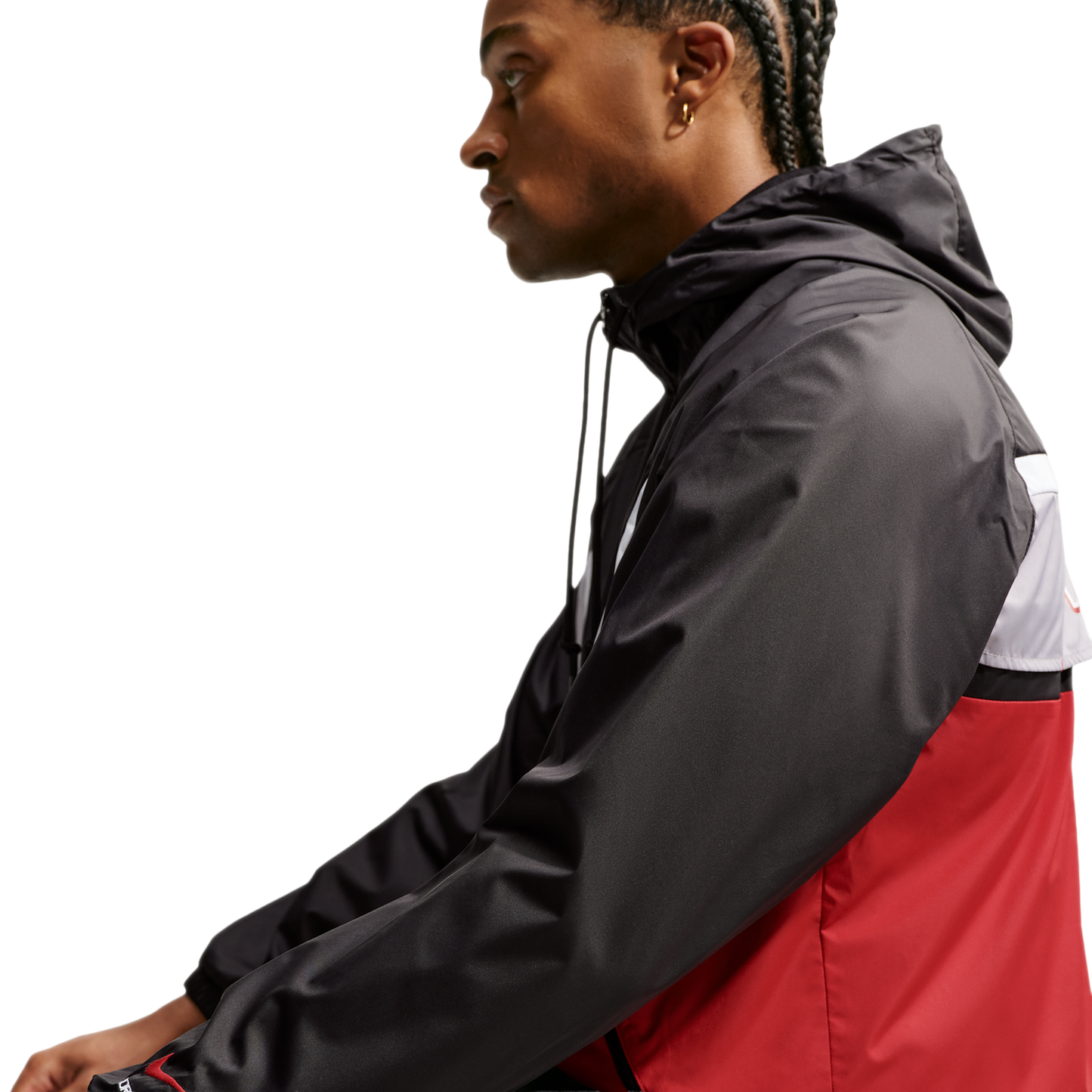 Nike Windrunner Land 26 RMX Jacket - Men's - University Red/Black/Cement Grey