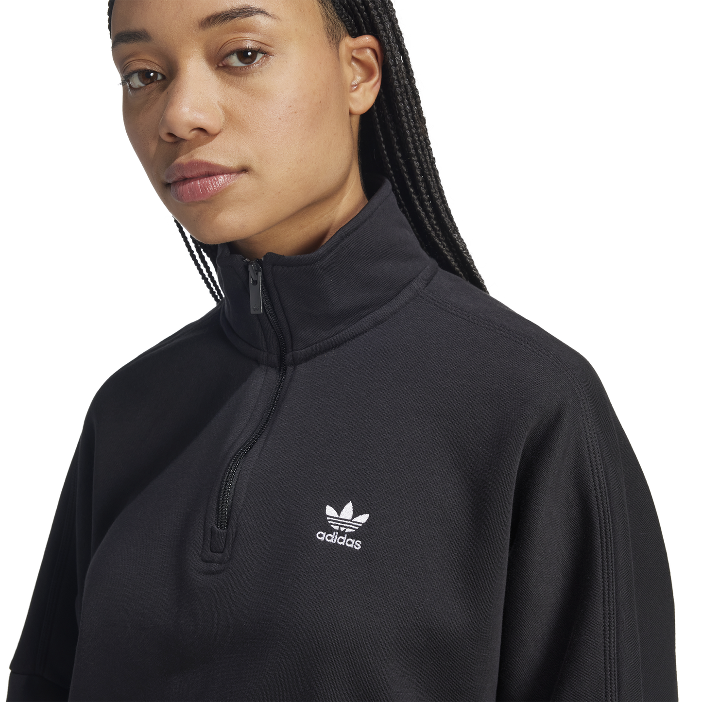 adidas Originals Trefoil Essentials H/Z Sweatshirt - Women's - Black