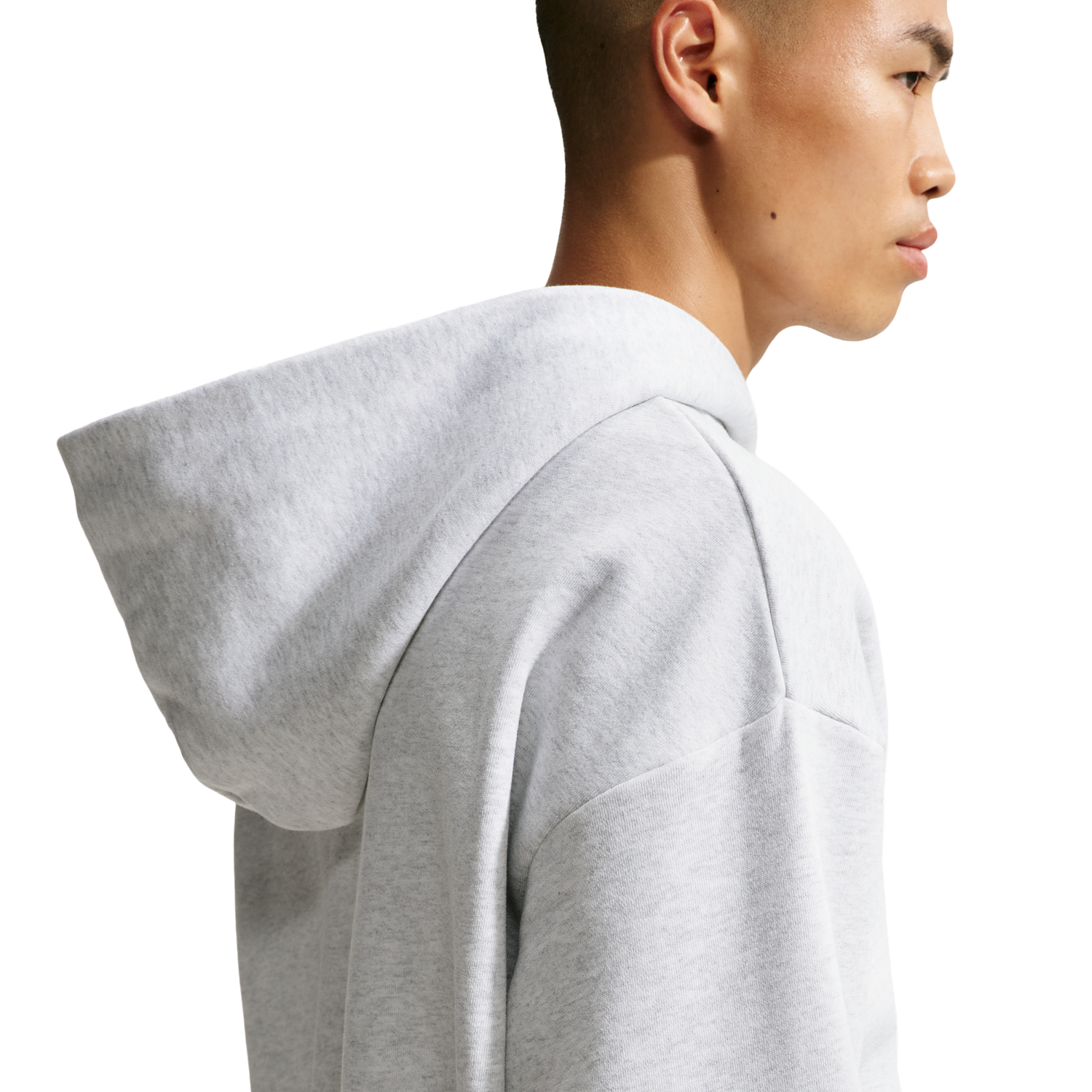 Nike Solo Basketball Full Zip Concept Hoodie - Men's - Black/Birch Heather