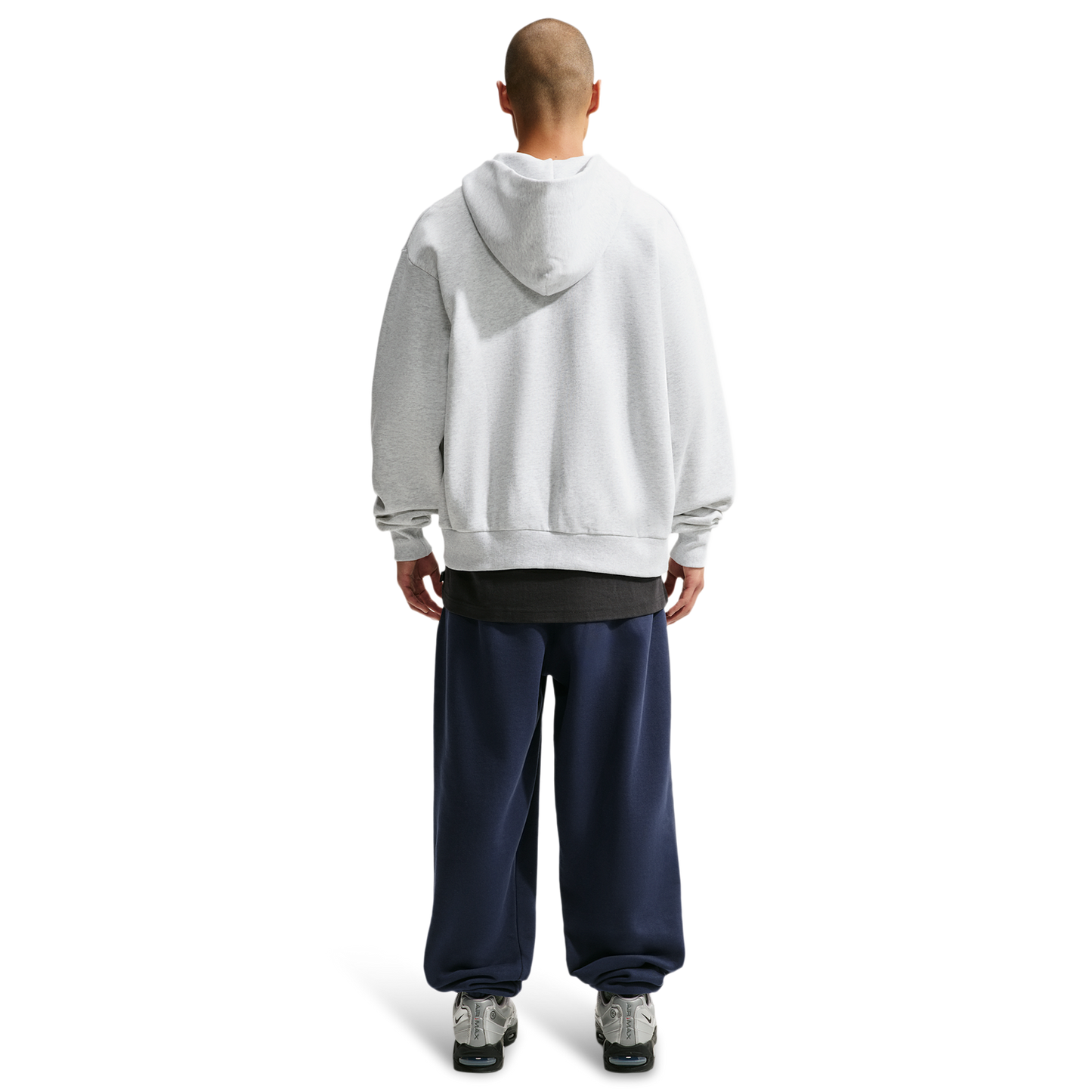 Nike Solo Basketball Full Zip Concept Hoodie - Men's - Black/Birch Heather