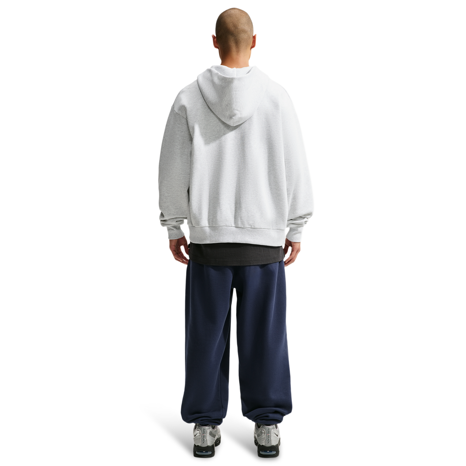 Nike Solo Basketball Full Zip Concept Hoodie - Men's - Black/Birch Heather