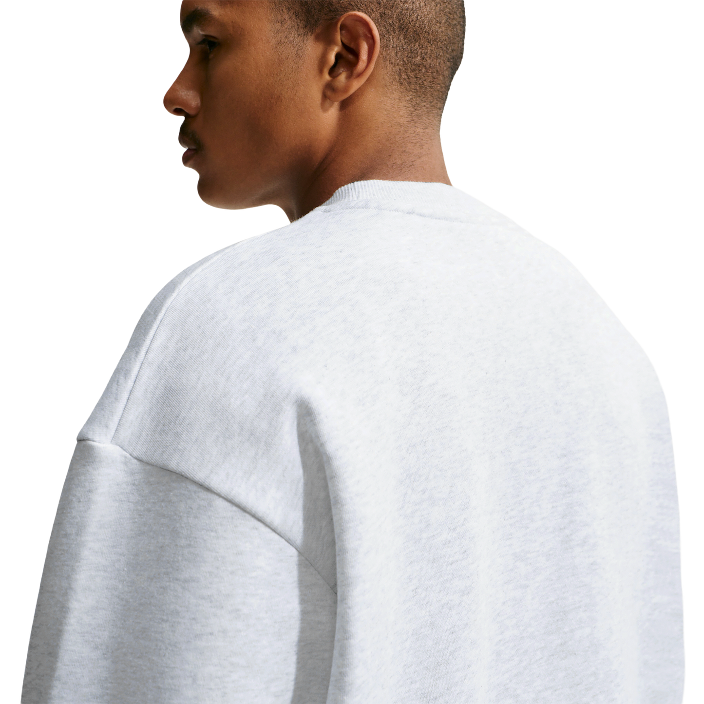 Nike Solo Basketball Long Sleeve Concept Crew - Men's - Birch Heather/Black