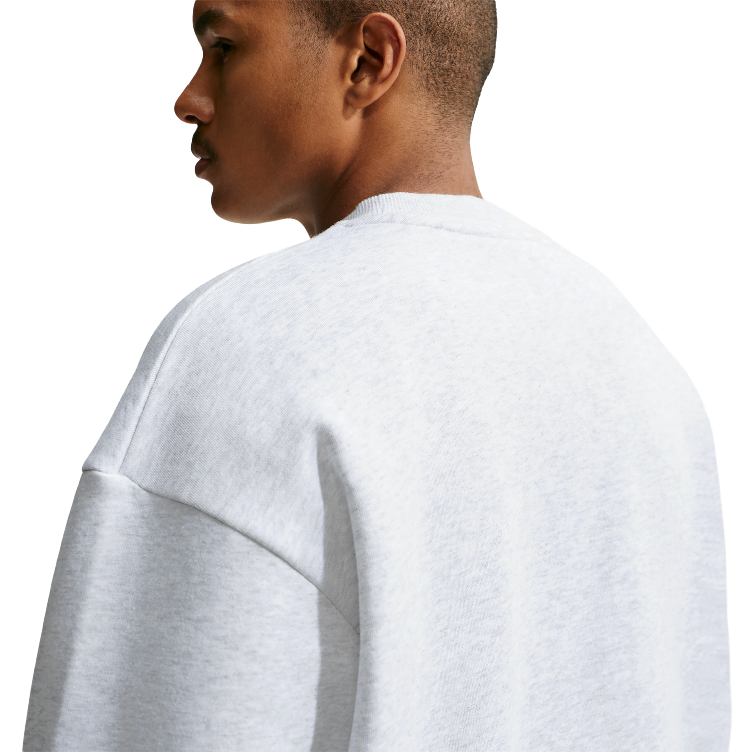 Nike Solo Basketball Long Sleeve Concept Crew - Men's - Birch Heather/Black