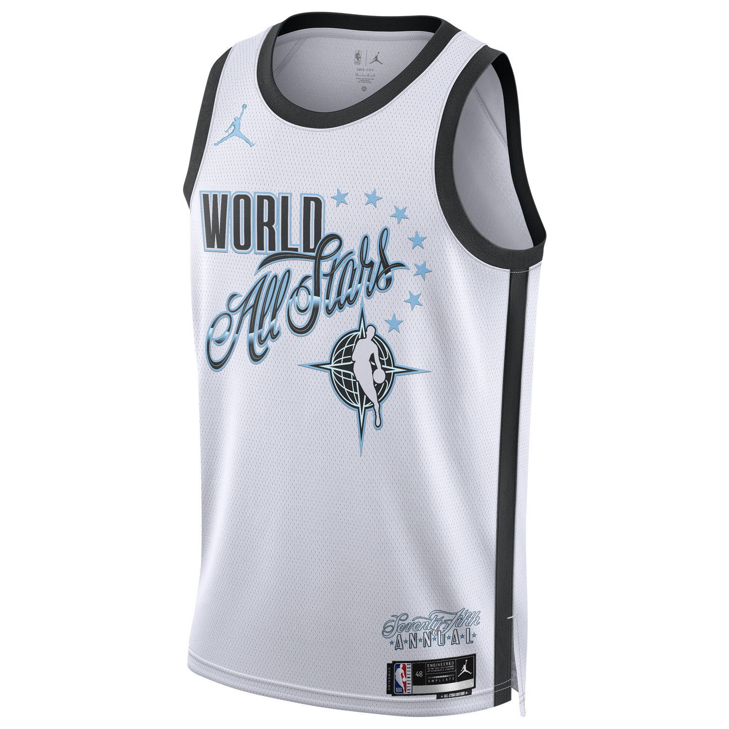 Nike ASW 26 Swingman Jersey - Men's - White/Blue