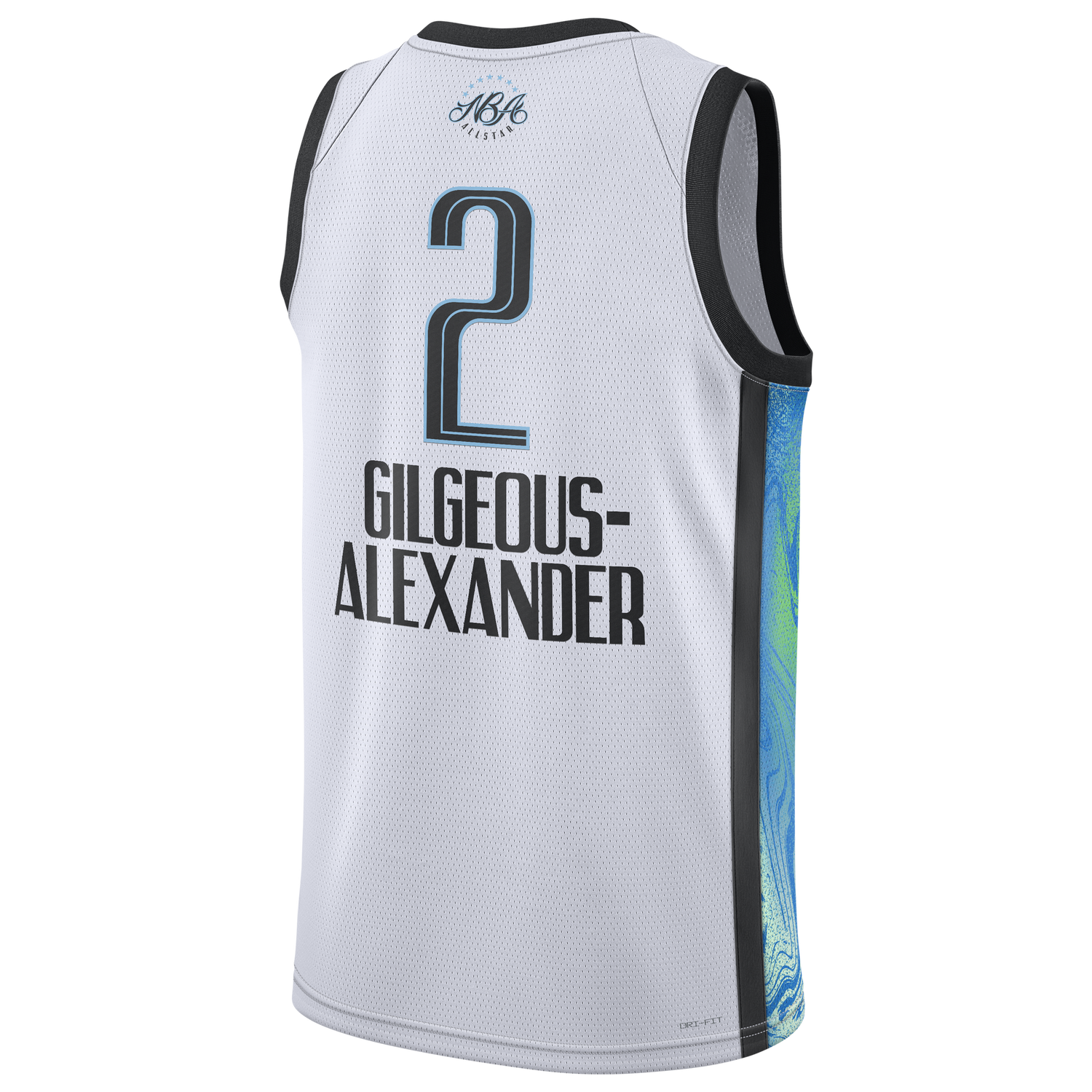 Nike ASW 26 Swingman Jersey - Men's - White/Blue (IZ715101)