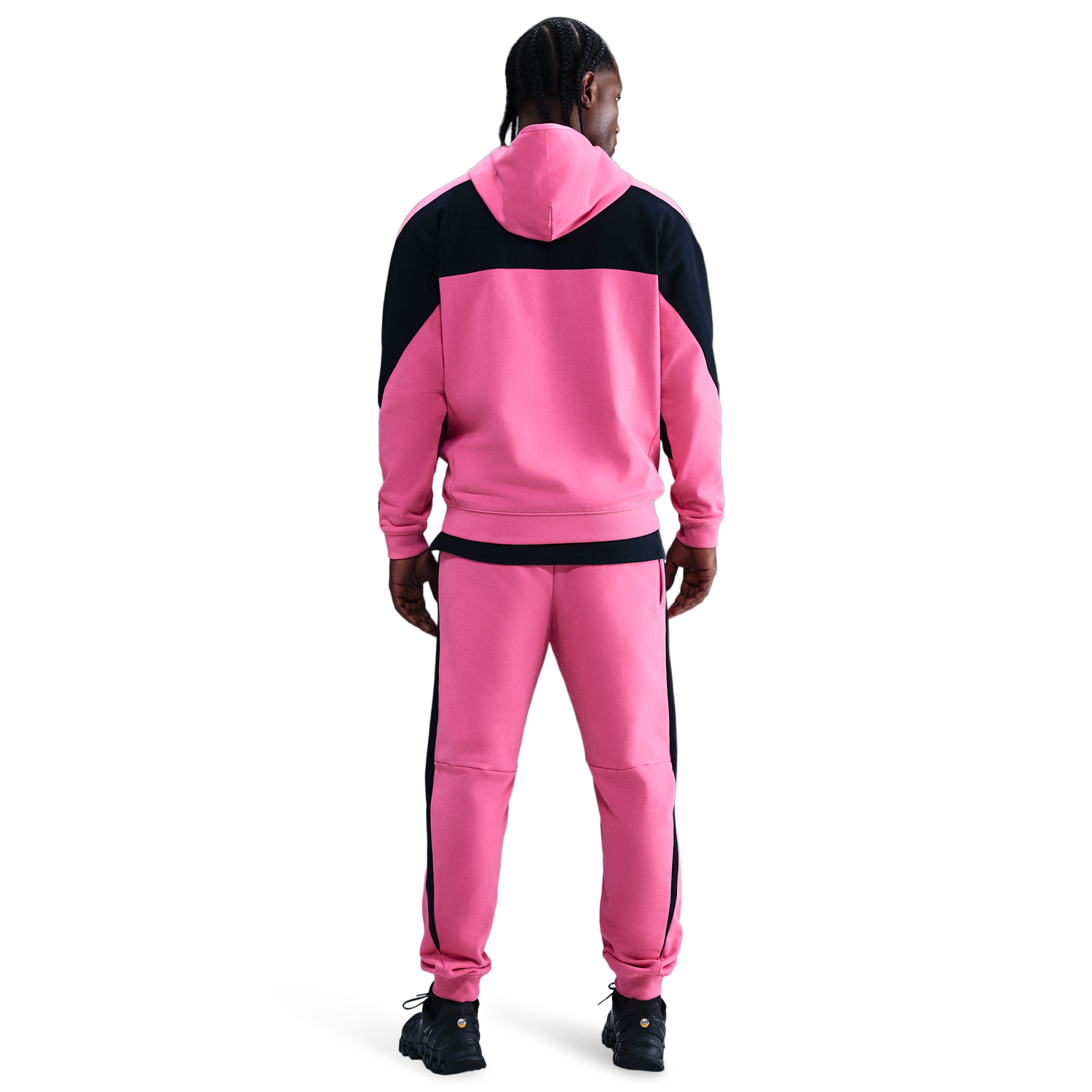 Nike Air Fleece Pullover Hoodie BFT - Men's - Pinksicle/Black/Black