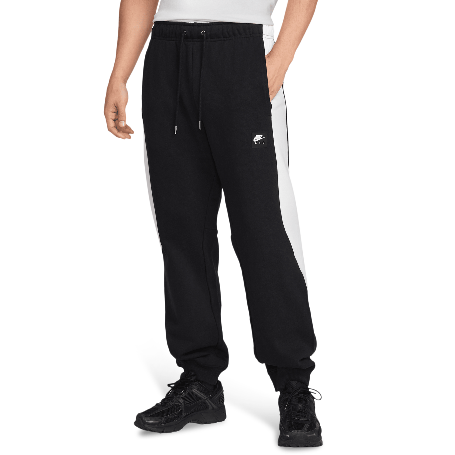 Nike Air Fleece Joggers - Men's - Black/Black/White