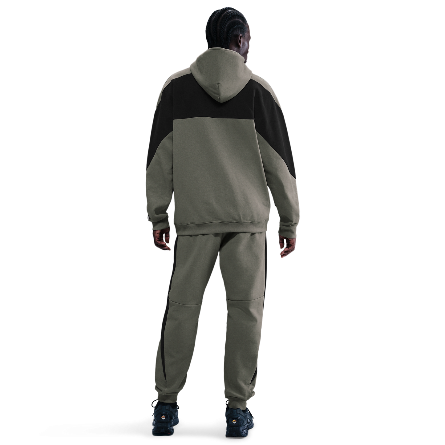 Nike Air Fleece Joggers - Men's - Black/Black/Light Army