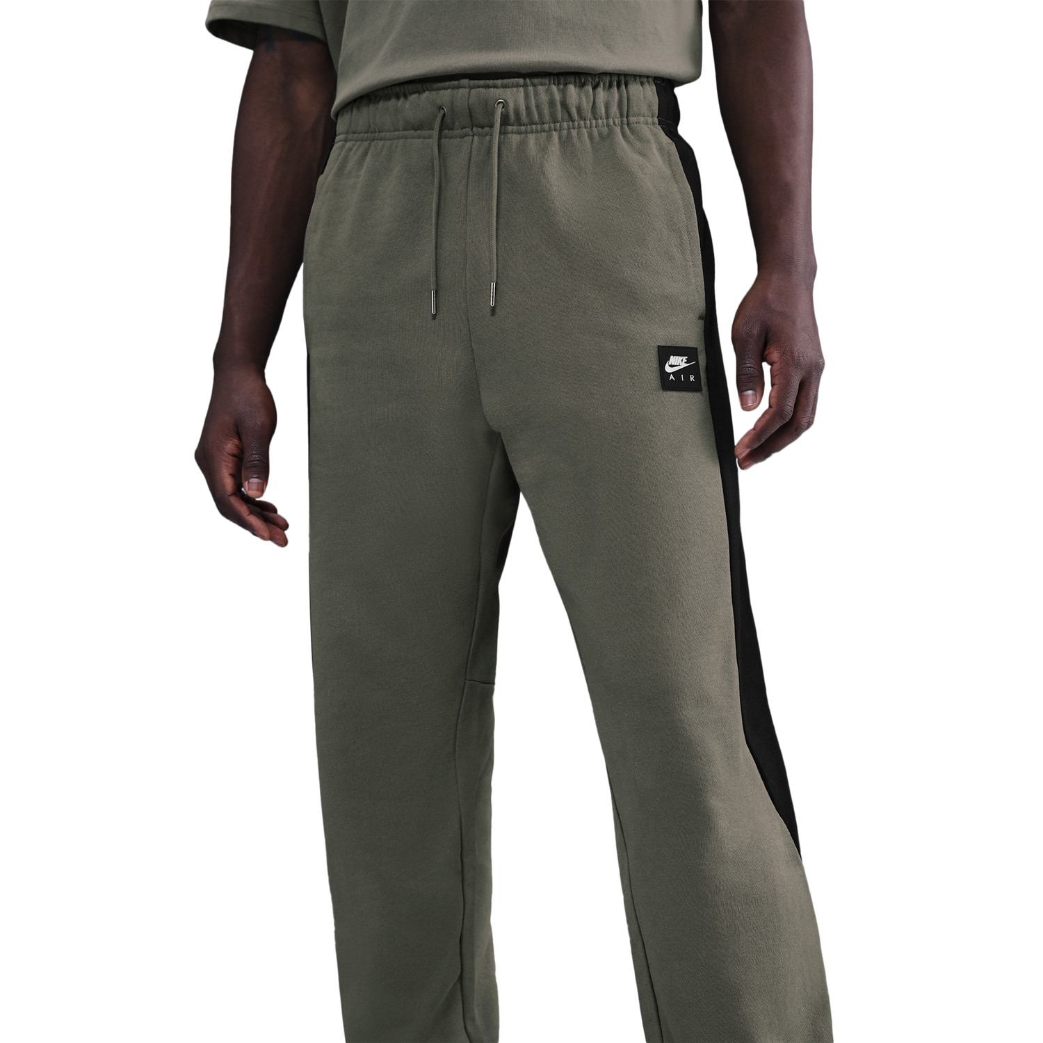 Nike Air Fleece Joggers - Men's - Black/Black/Light Army