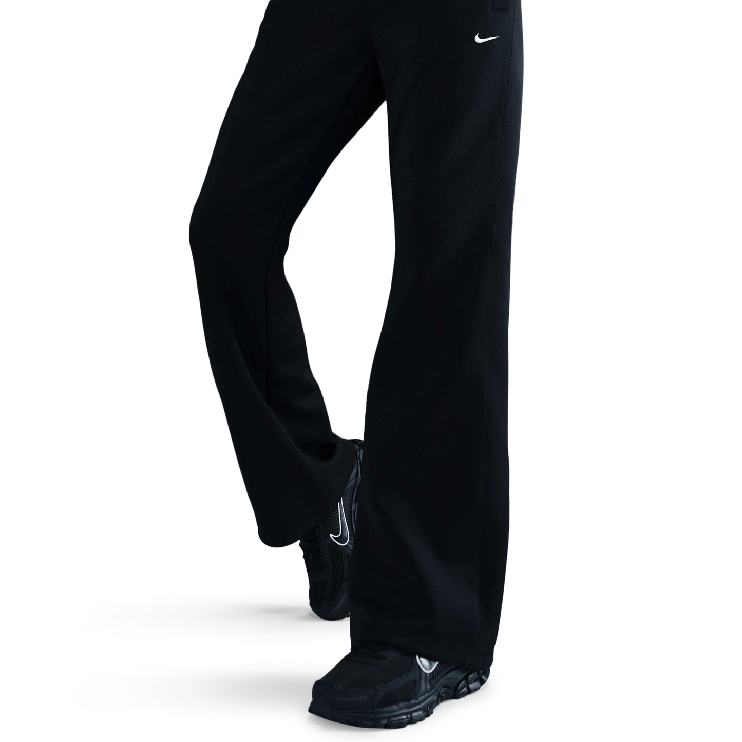 Nike NSW WR Mid Rise Poly Knit Pants - Women's - White/Black