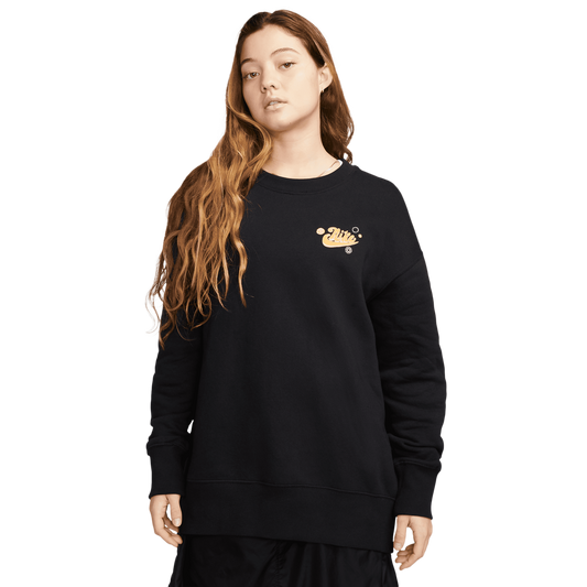 Nike NSW Phoenix Fleece OS Happy Crew - Women's - Black