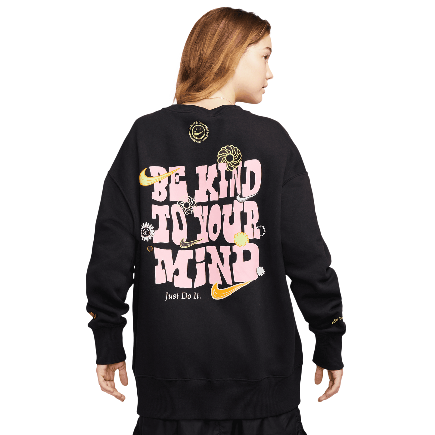 Nike NSW Phoenix Fleece OS Happy Crew - Women's - Black