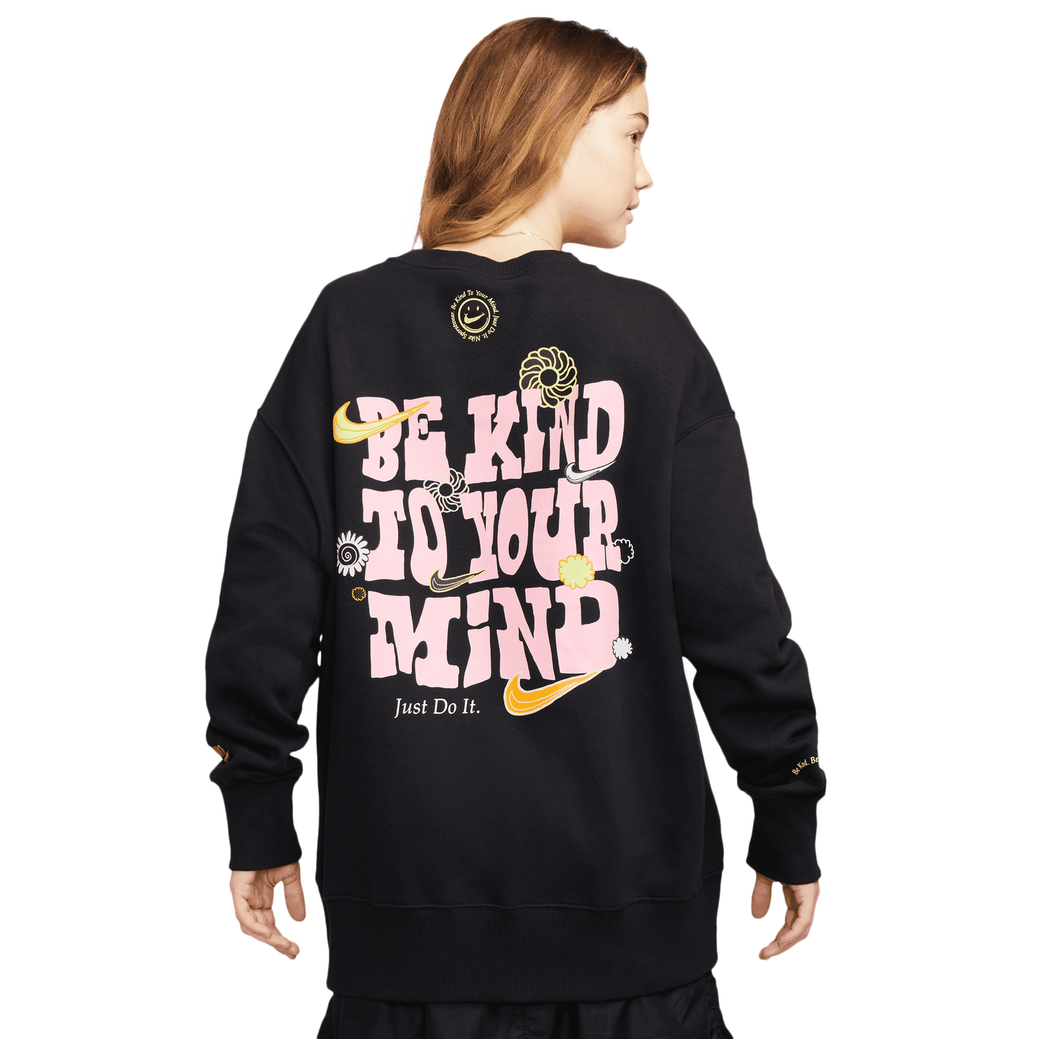 Nike NSW Phoenix Fleece OS Happy Crew - Women's - Black