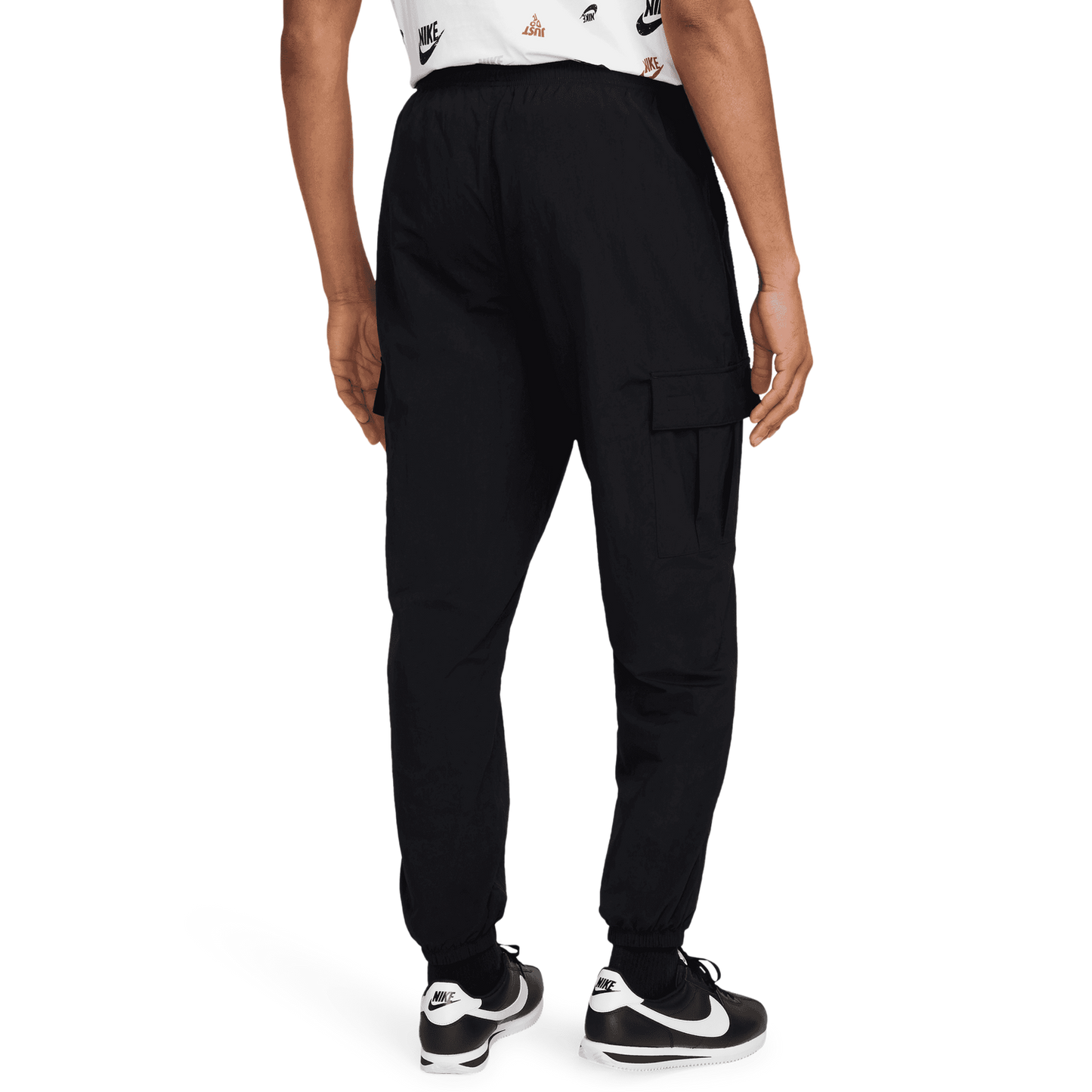 Nike Club Woven Cargo Pants - Men's - Black/White