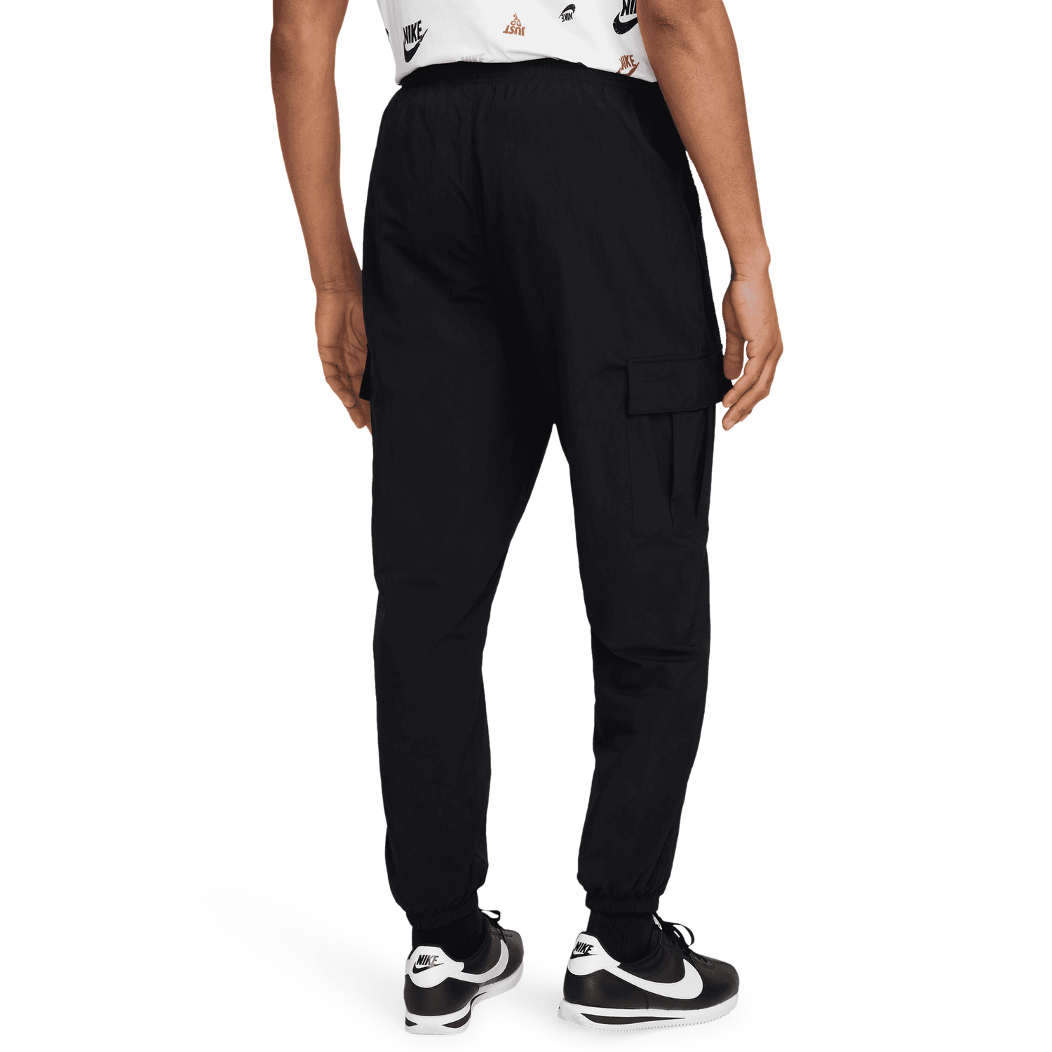 Nike Club Woven Cargo Pants - Men's - Black/White