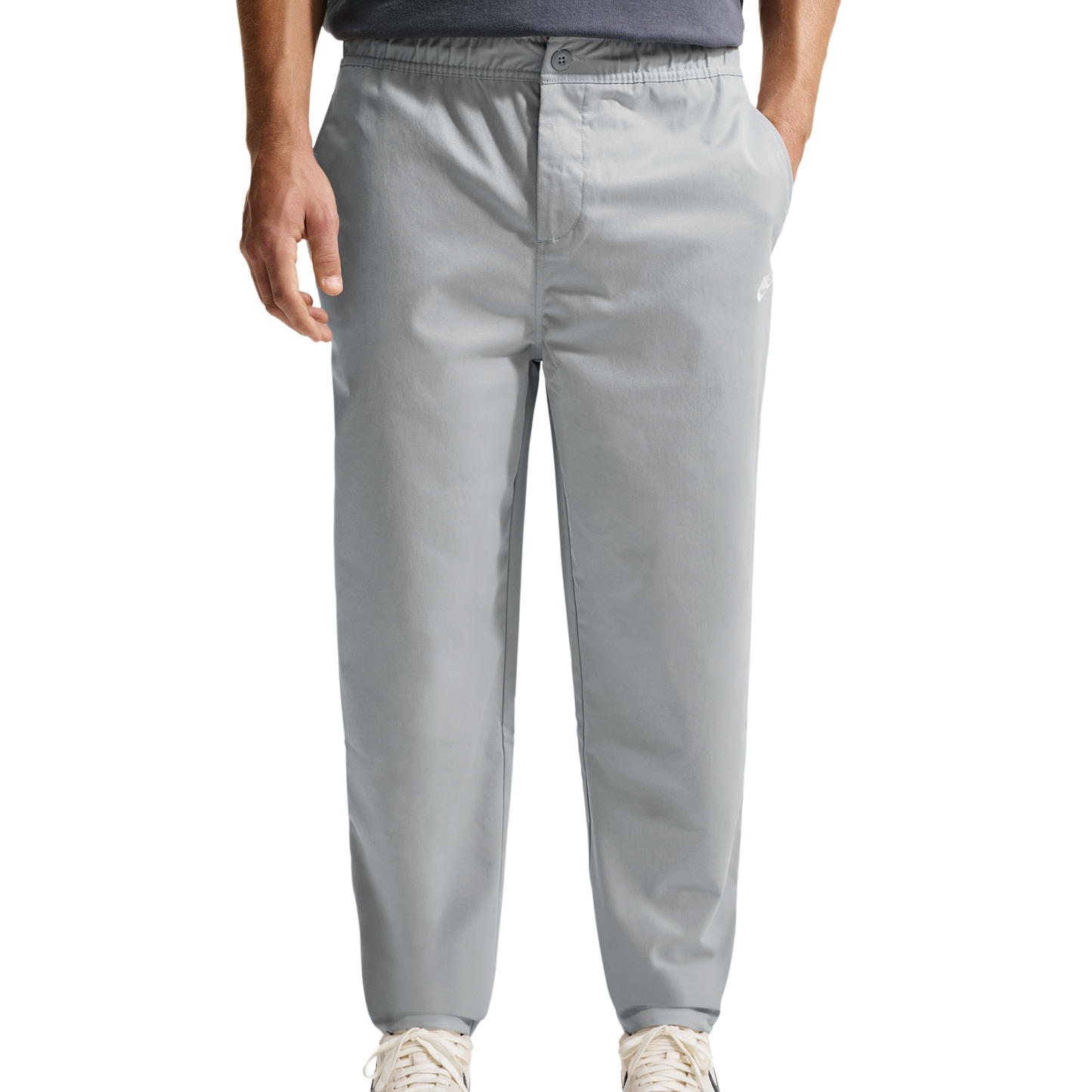 Nike Club Woven Tapered Pants - Men's - Lt Smoke Grey/White