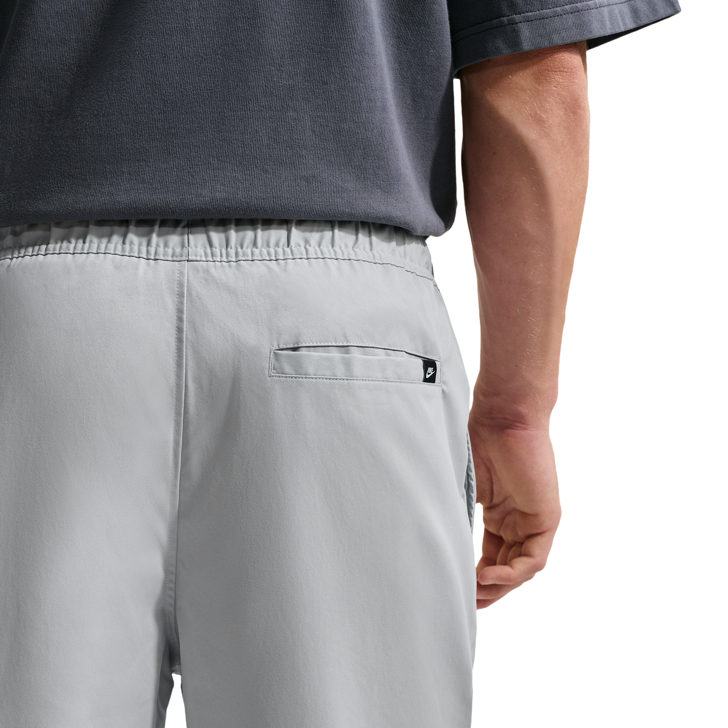 Nike Club Woven Tapered Pants - Men's - Lt Smoke Grey/White