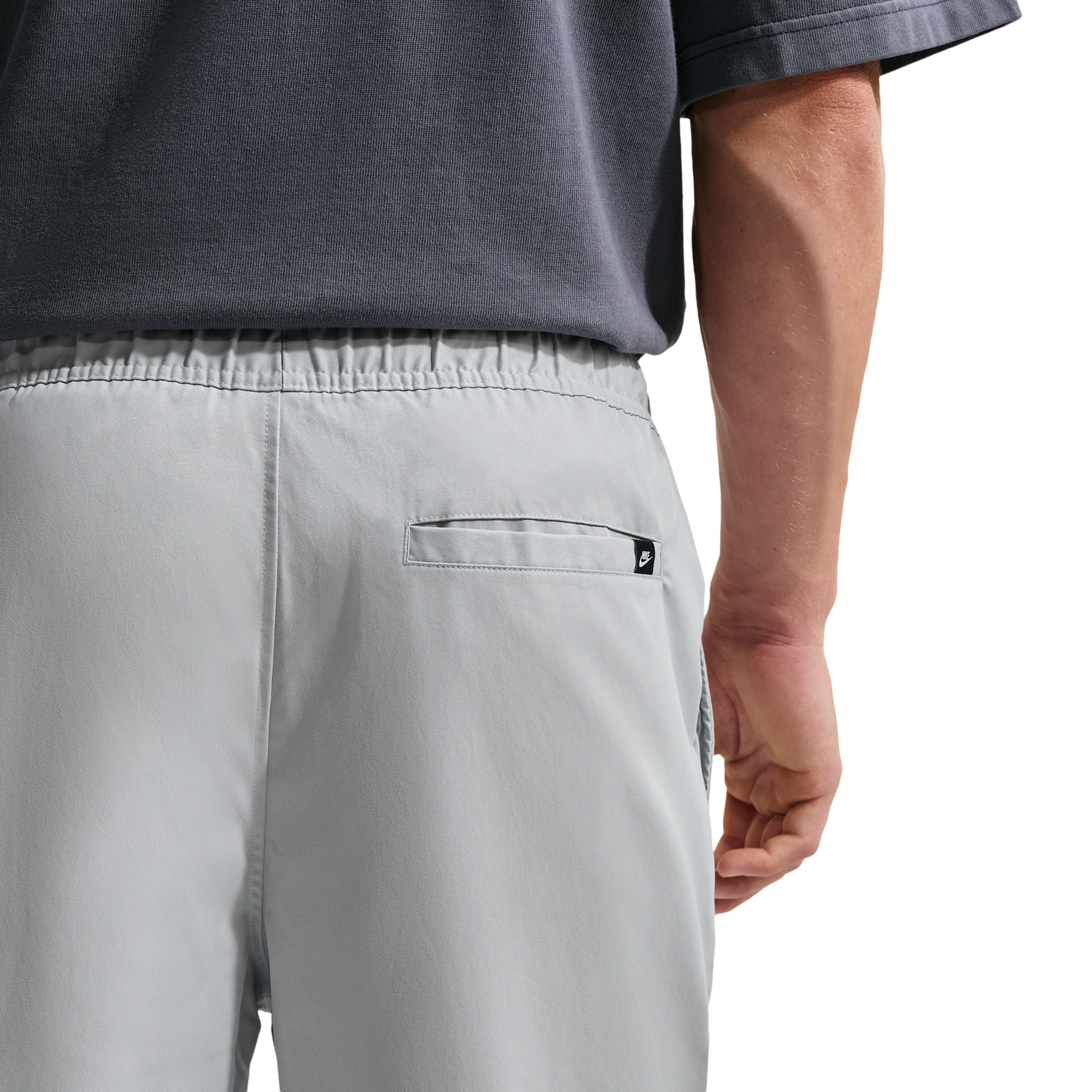 Nike Club Woven Tapered Pants - Men's - Lt Smoke Grey/White