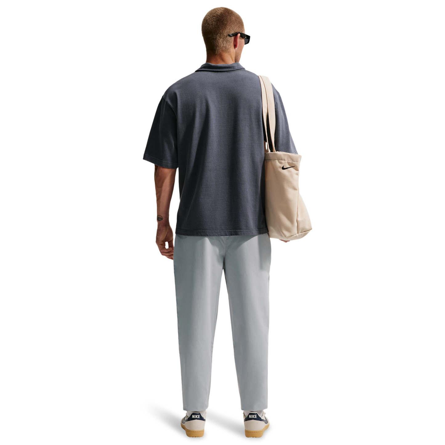 Nike Club Woven Tapered Pants - Men's - Lt Smoke Grey/White