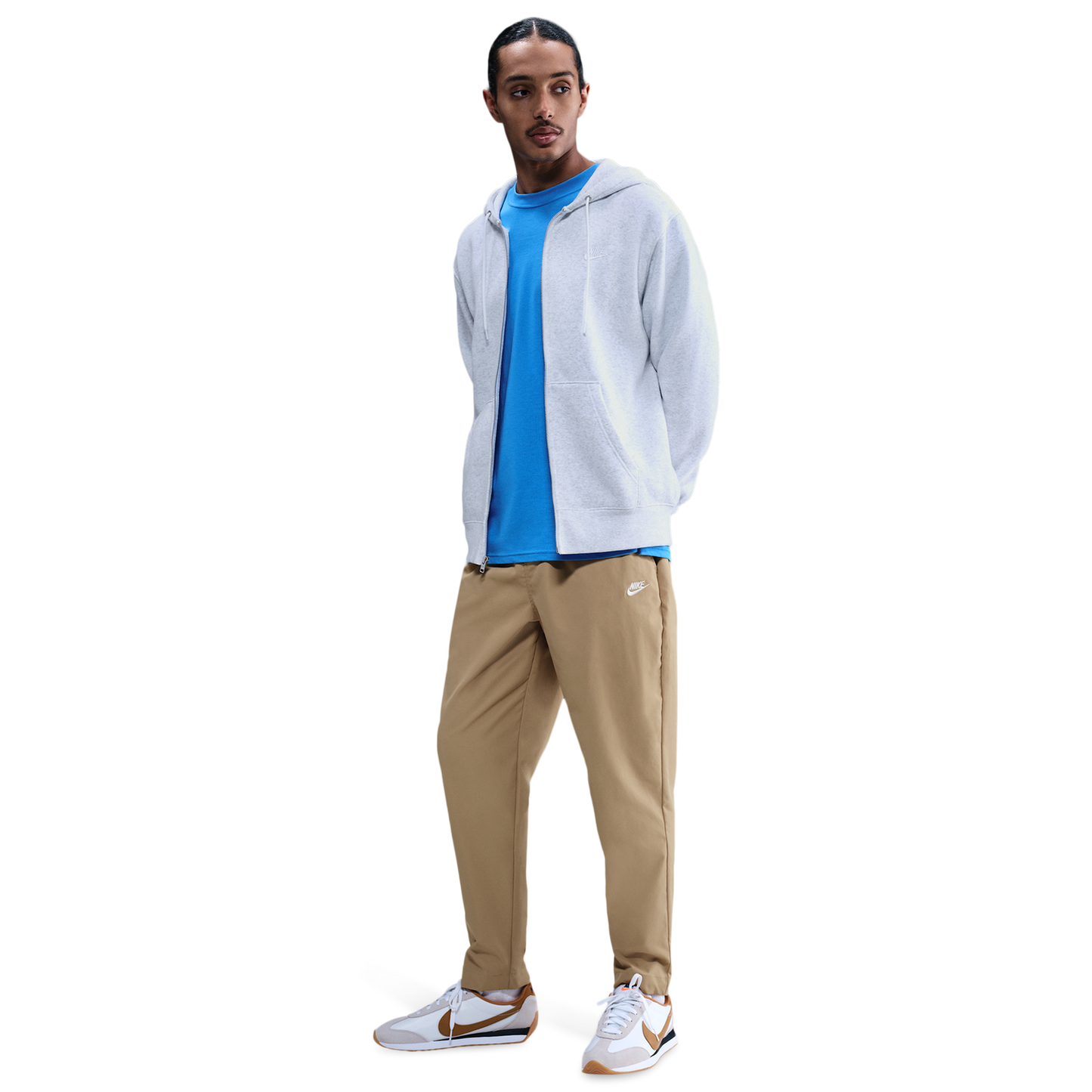 Nike Club Woven Tapered Pants - Men's - Parachute Beige/White