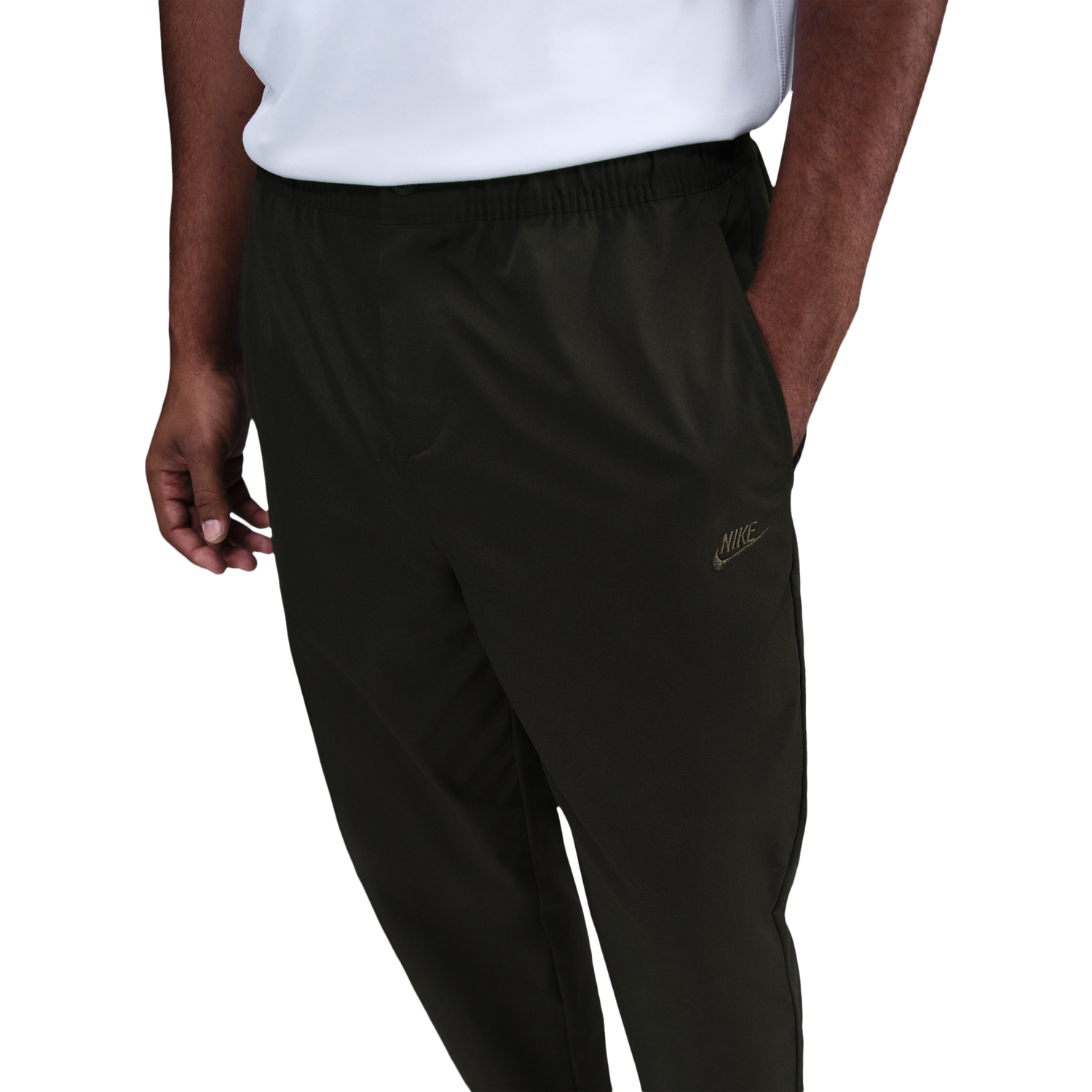 Nike Club Woven Tapered Pants - Men's - Sequoia/Sequoia
