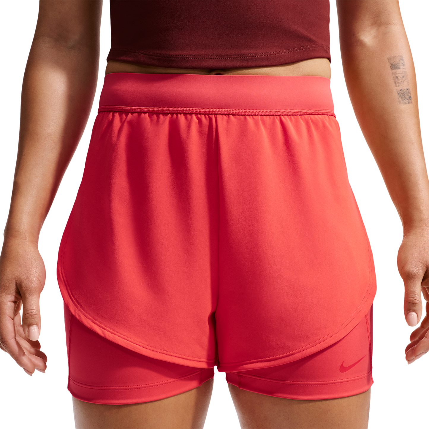 Nike Drifit Universal 2In1 Short - Women's - University Red/University Red/Lt Crimson