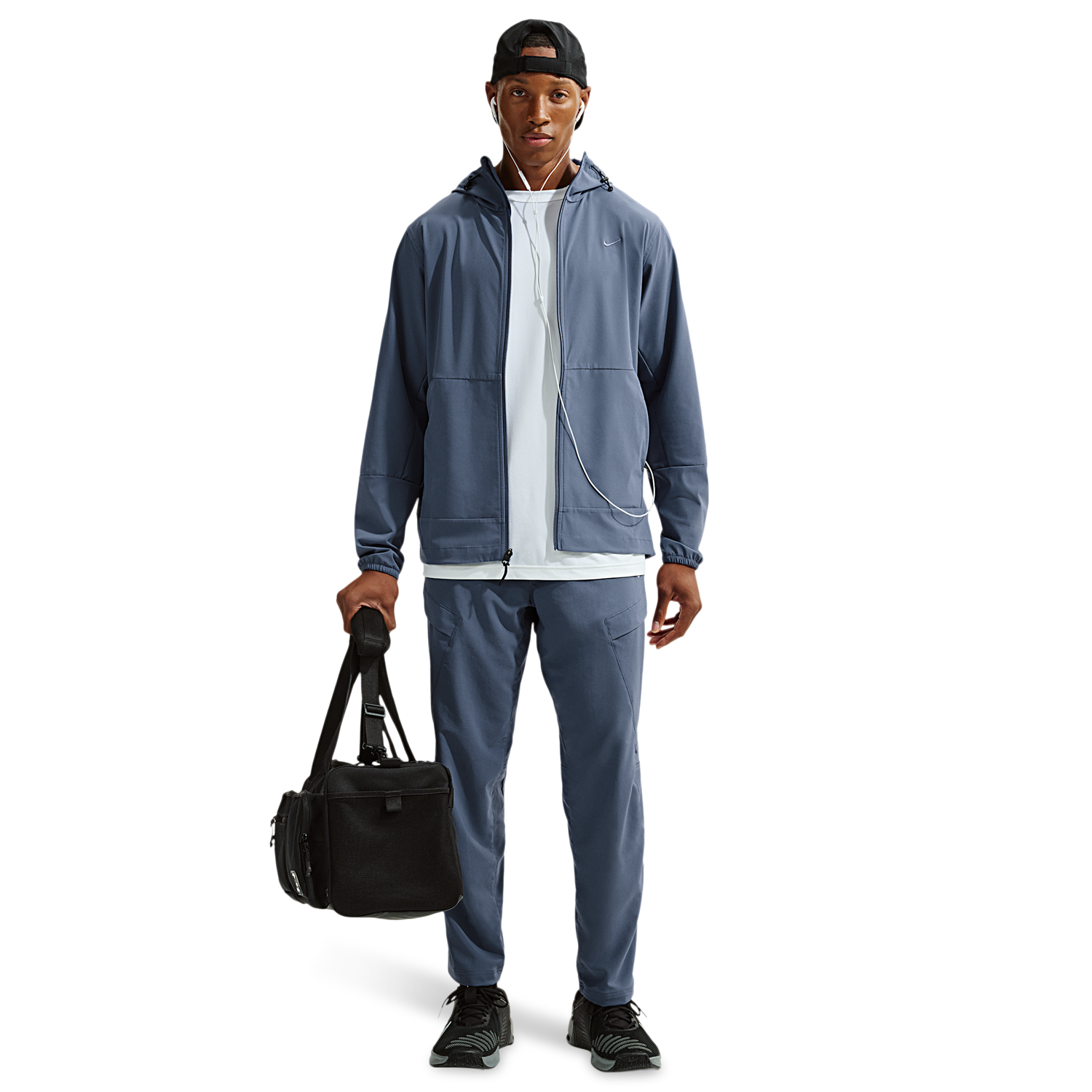 Nike Dri-FIT Unlimited Alt Cargo Pants - Men's - Black/Diffused Blue/Diffused Blue