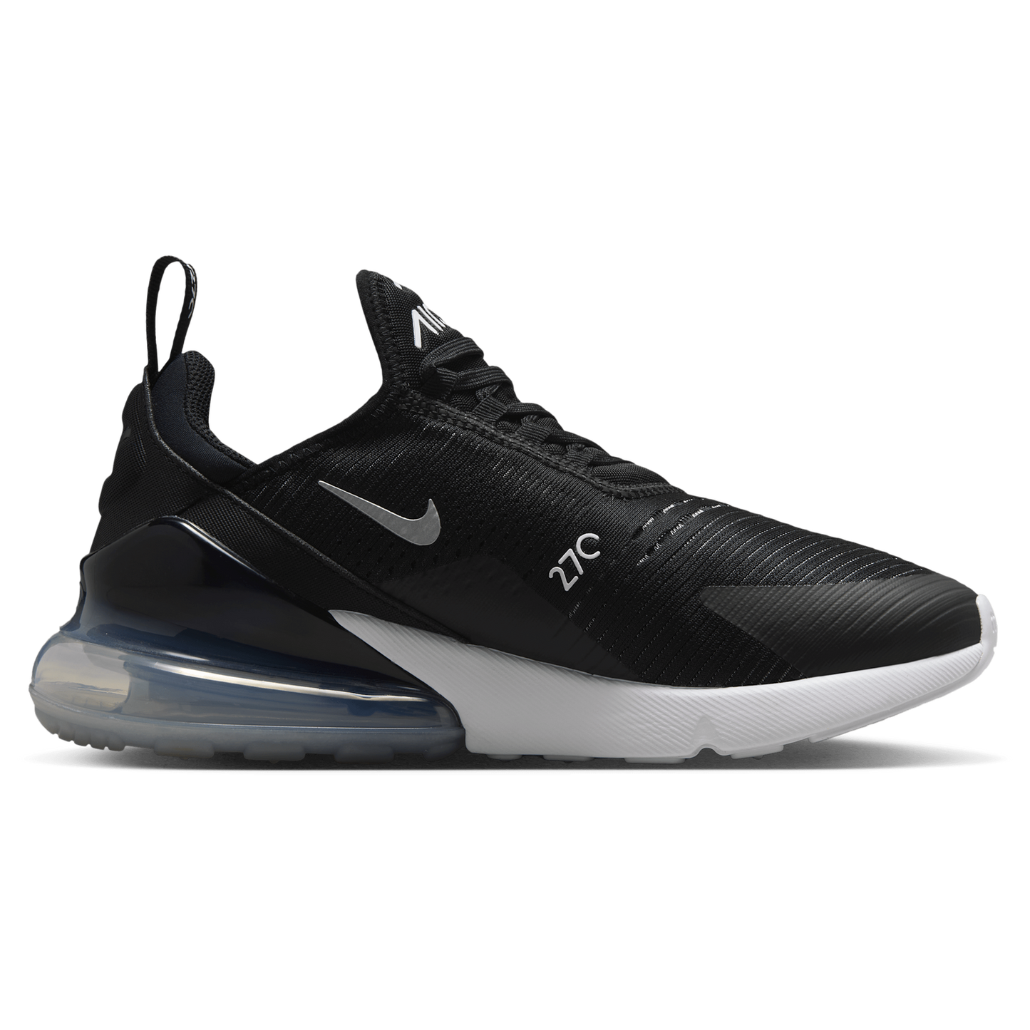 Nike Air Max 270 - Women's - Black/White/Mtlc Silver