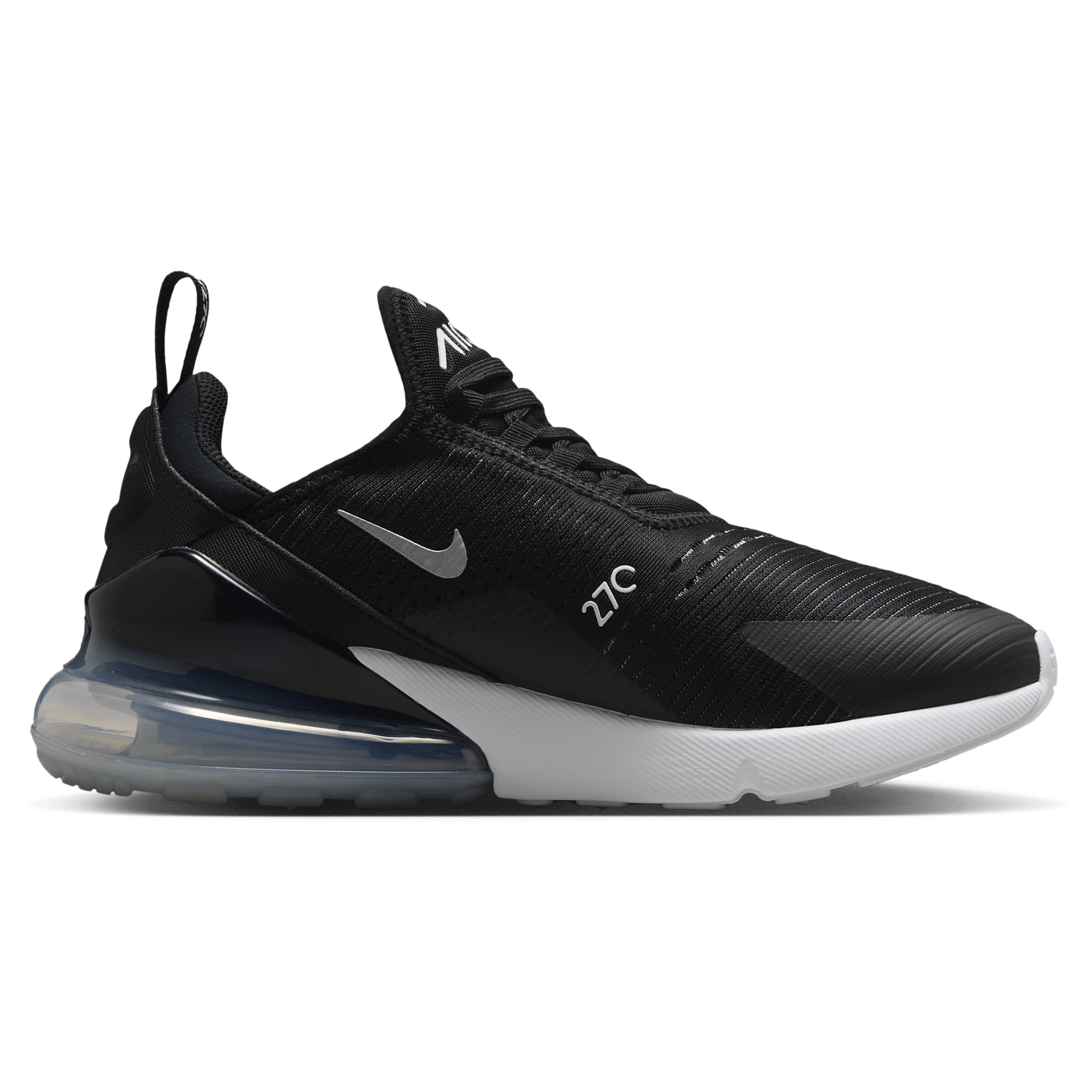 Nike Air Max 270 - Women's - Black/White/Mtlc Silver