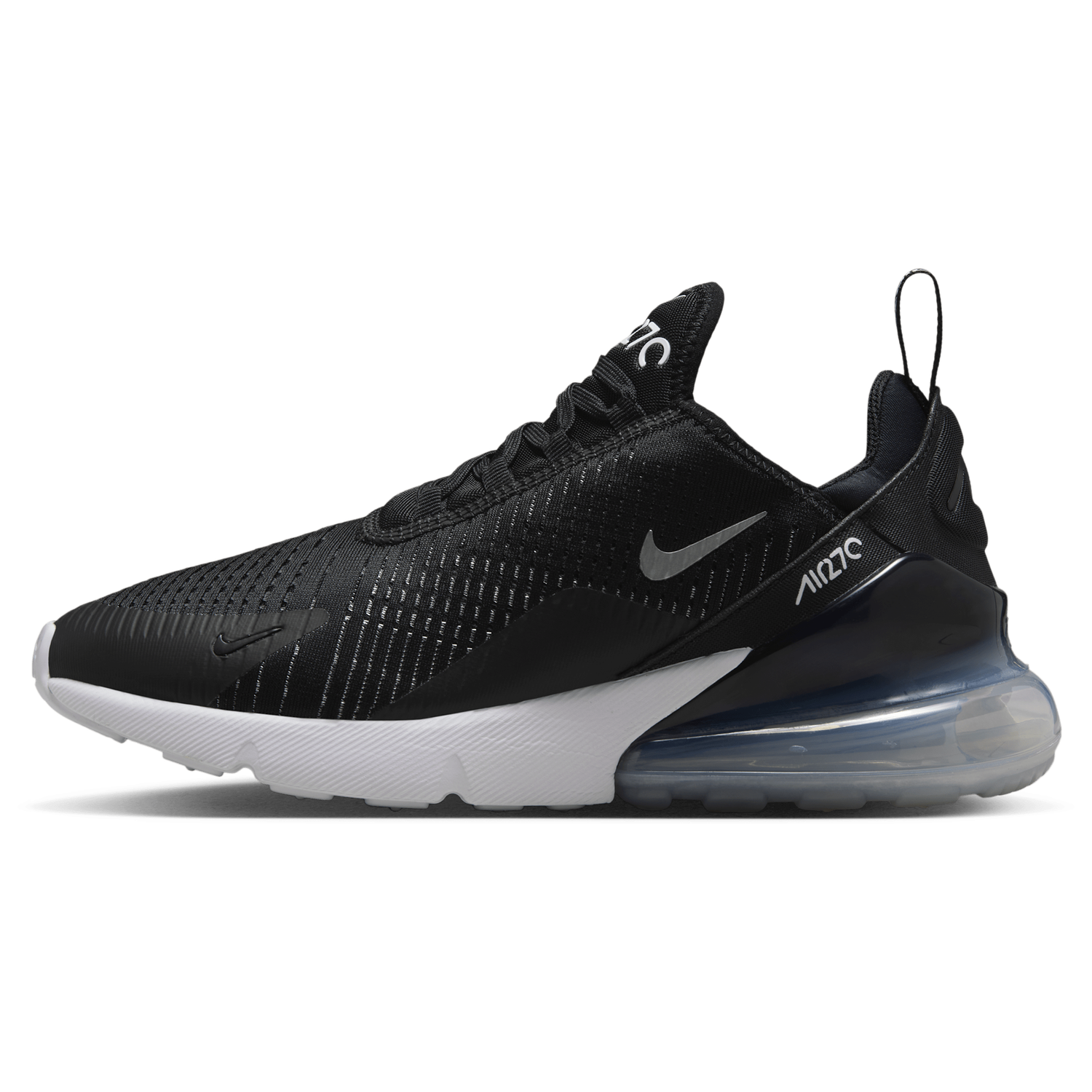 Nike Air Max 270 - Women's - Black/White/Mtlc Silver