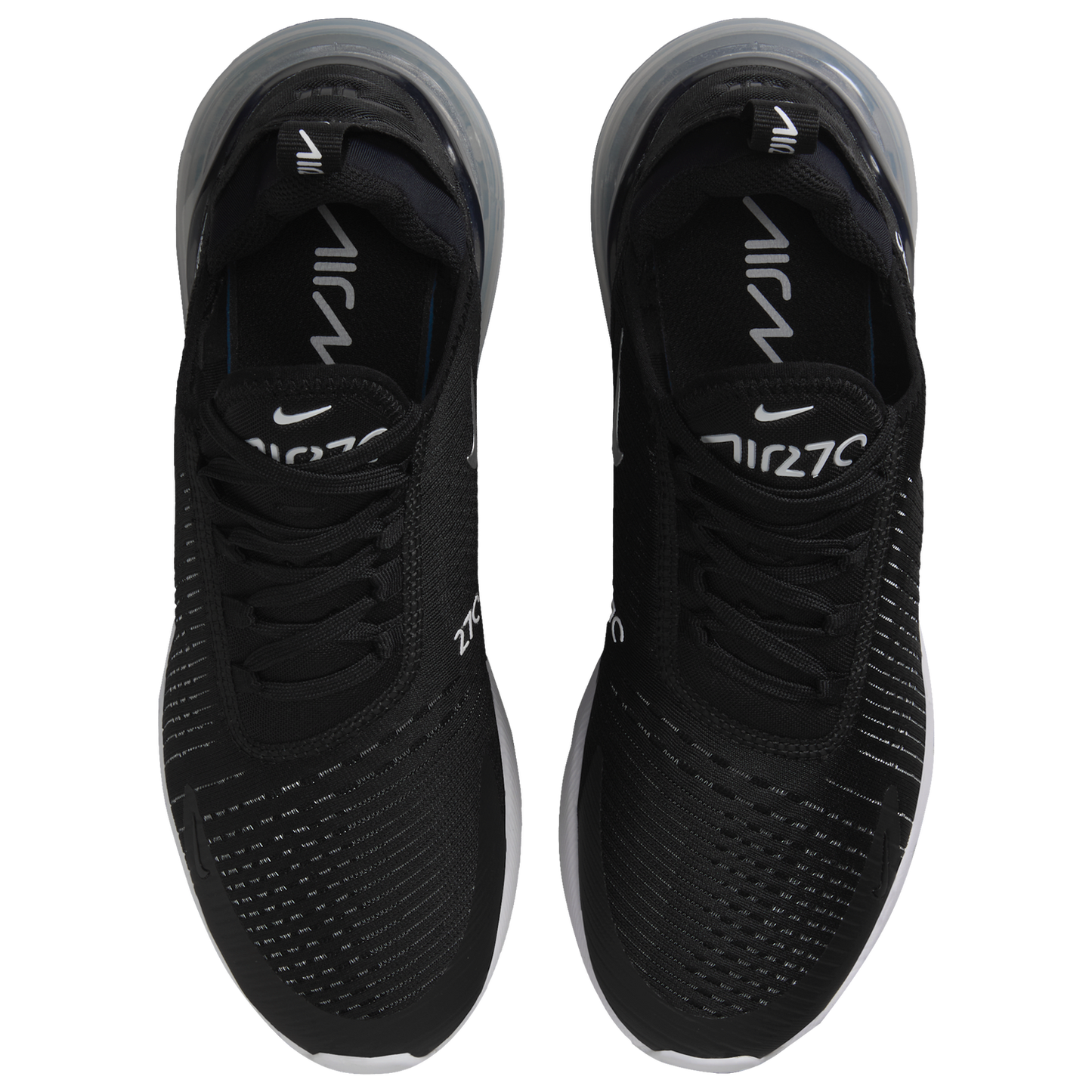 Nike Air Max 270 - Women's - Black/White/Mtlc Silver