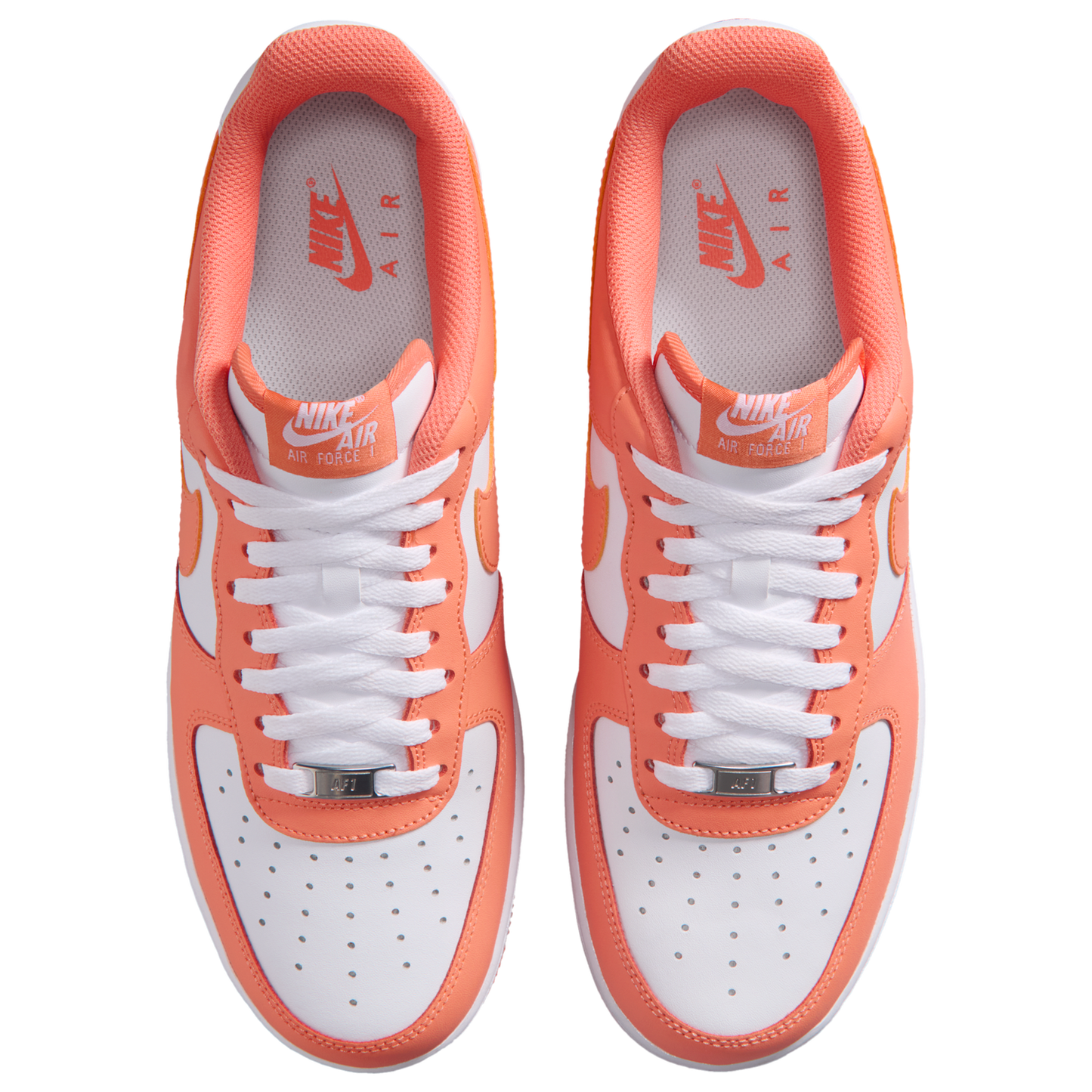 Nike Air Force 1 Low '07 - Men's - White/White/Orange Frost